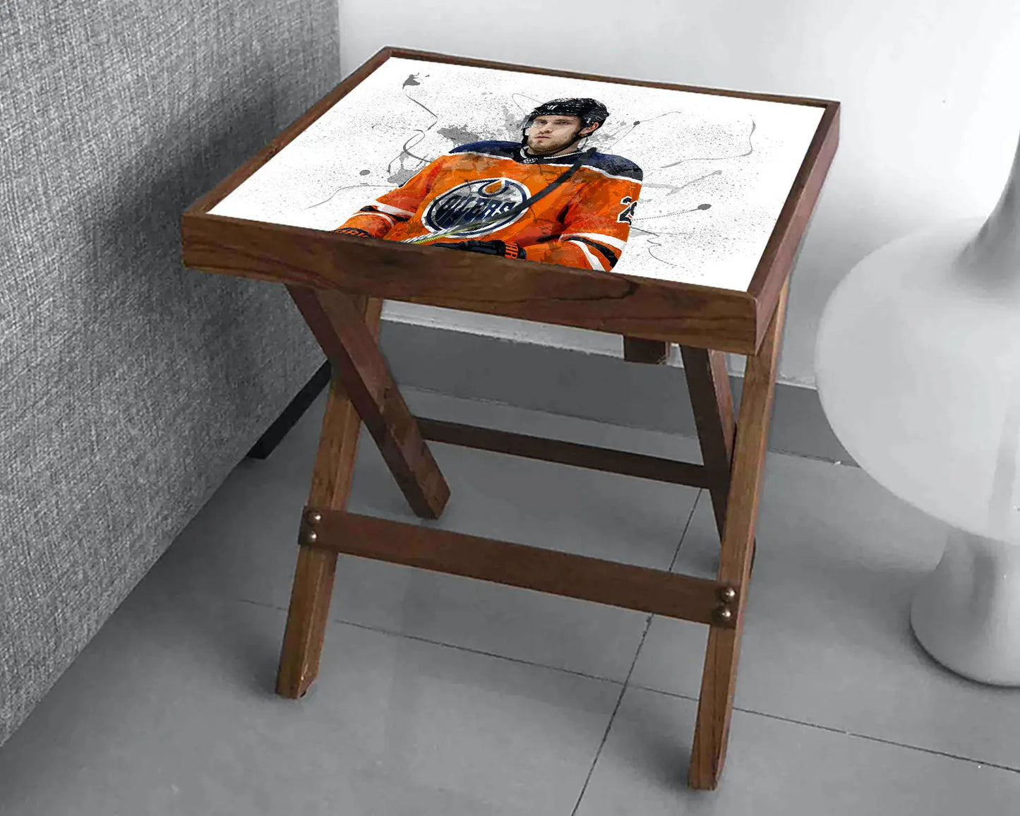 Leon Draisaitl Splash Effect Coffee and Laptop Table 