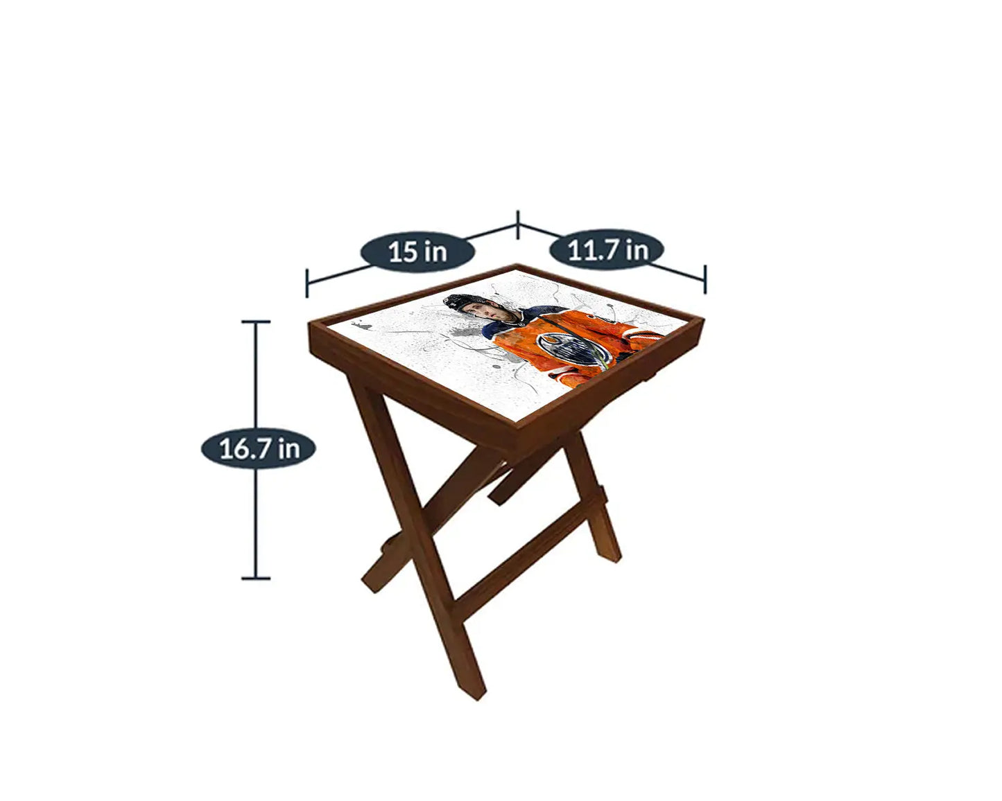 Leon Draisaitl Splash Effect Coffee and Laptop Table 