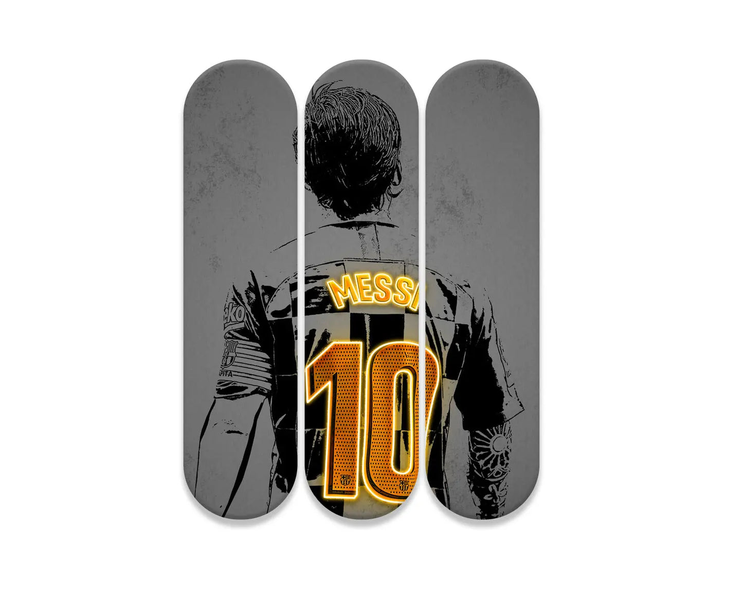 Lionel Messi Acrylic Skateboard Wall Art 