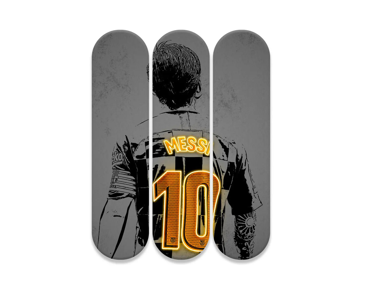 Lionel Messi Acrylic Skateboard Wall Art 