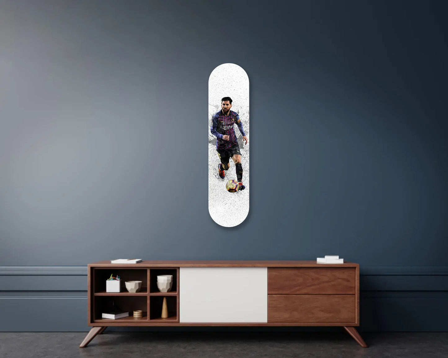 Lionel Messi Acrylic Skateboard Wall Art 
