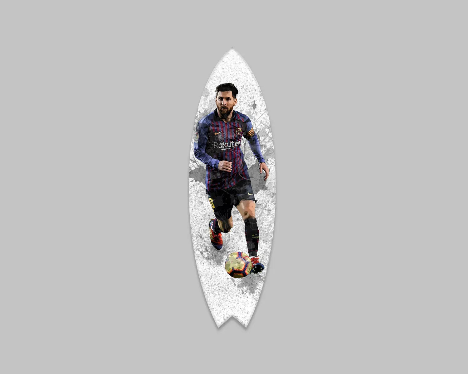 Lionel Messi Acrylic Surfboard Wall Art 