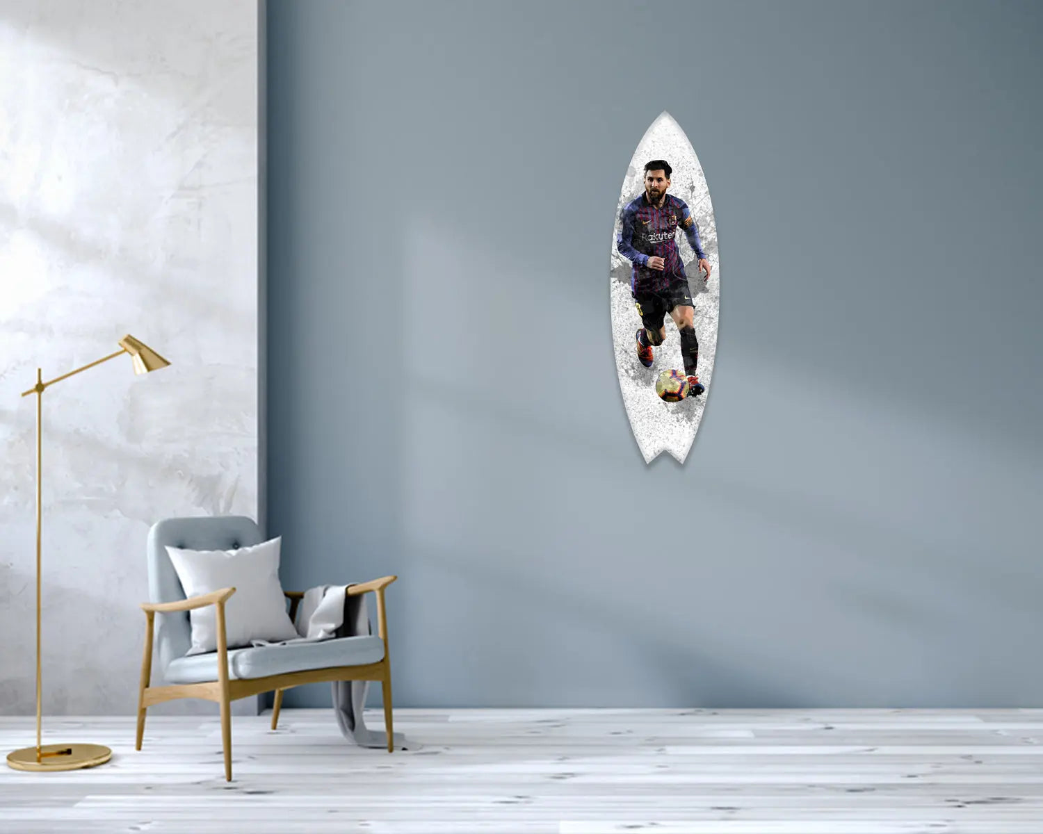 Lionel Messi Acrylic Surfboard Wall Art 