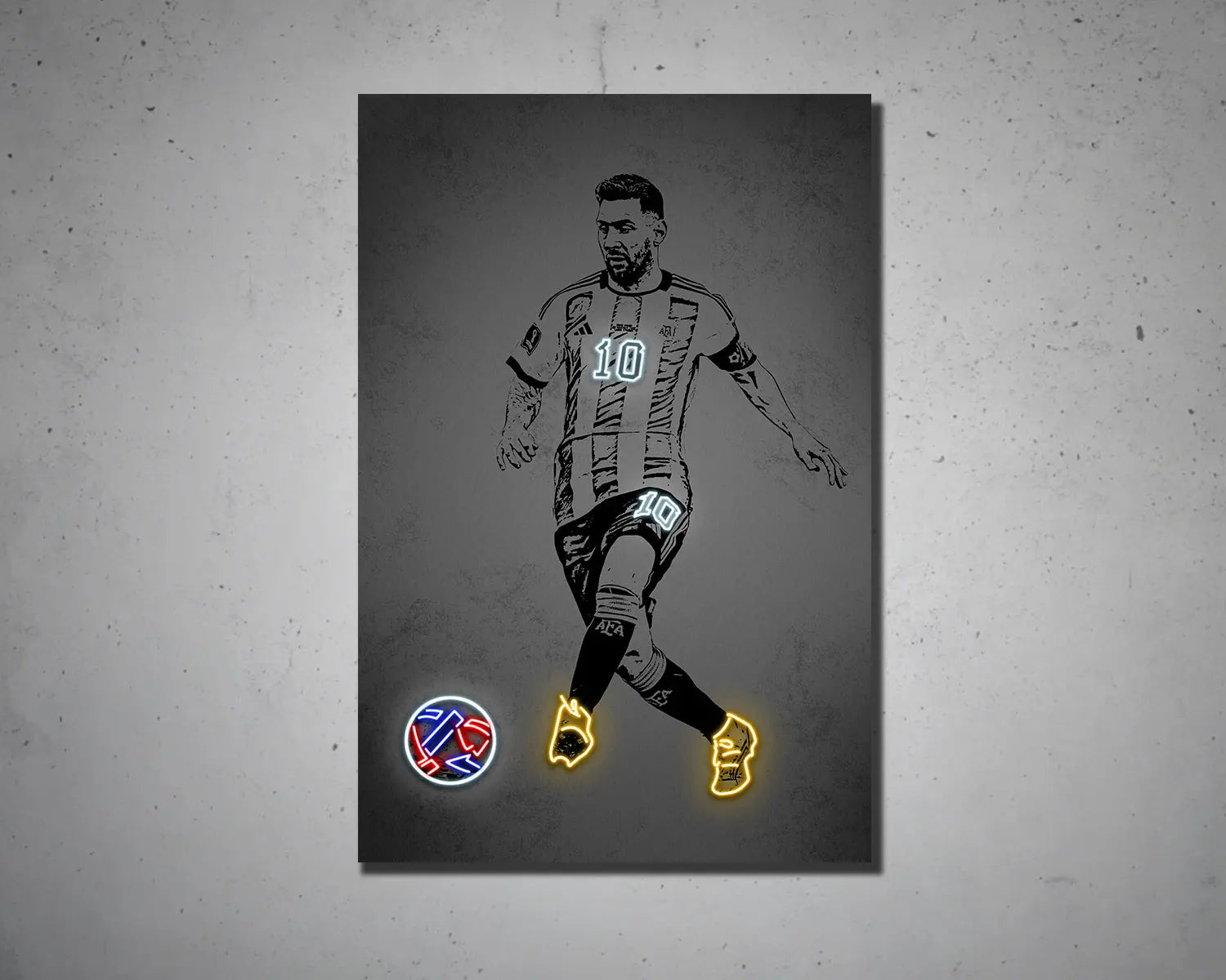 Lionel Messi Canvas Wall Art 