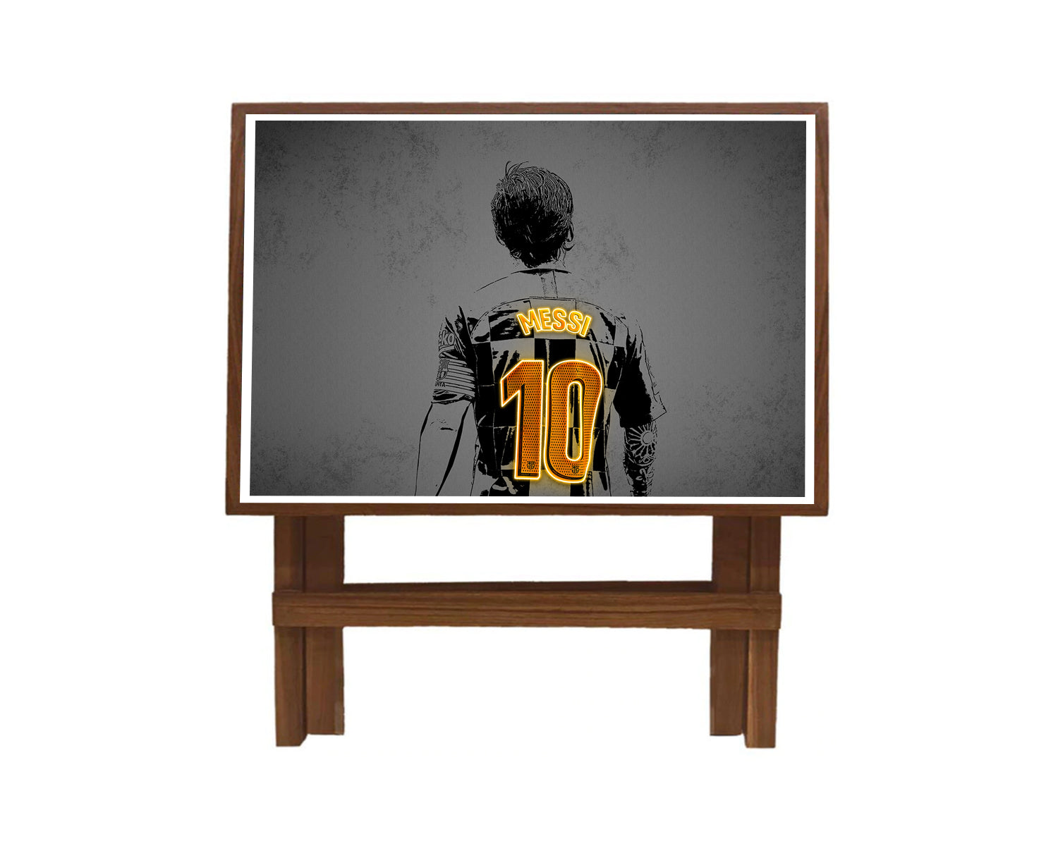 Lionel Messi Neon Effect Coffee and Laptop Table 