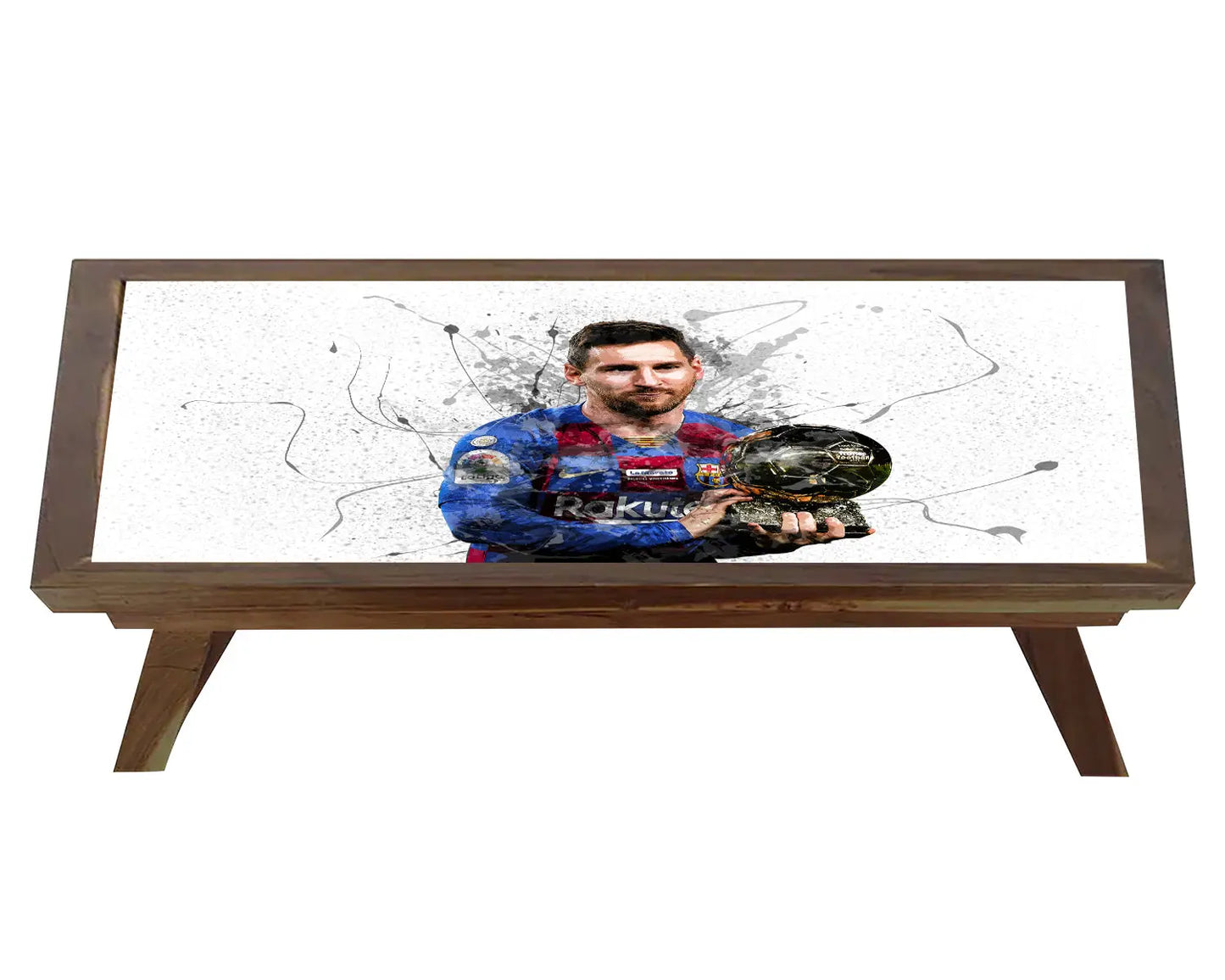 Lionel Messi Splash Effect Coffee and Laptop Table 
