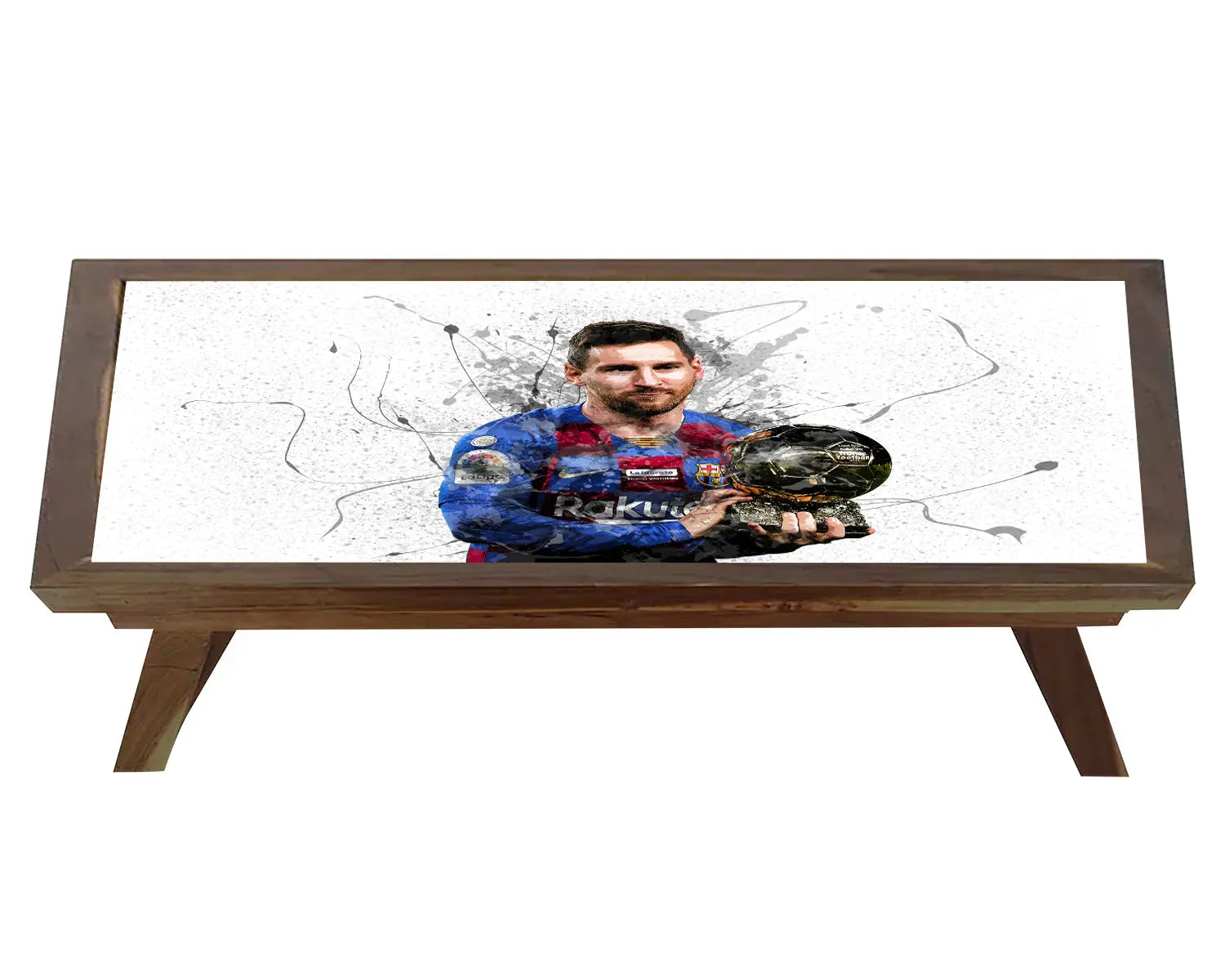Lionel Messi Splash Effect Coffee and Laptop Table 