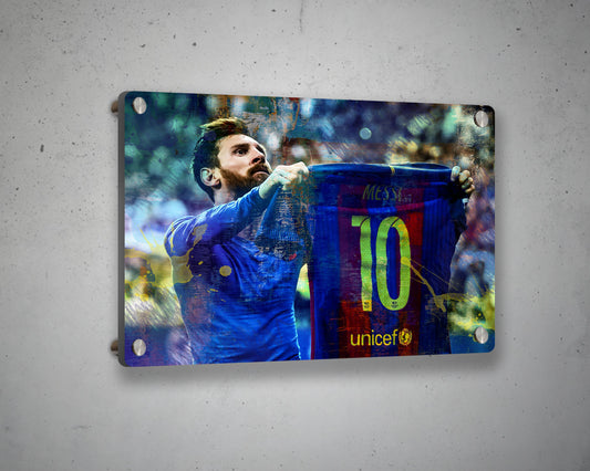 Lionel Messi Multicolour Wall Art