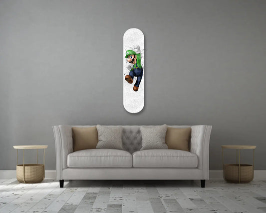 Luigi Acrylic Skateboard Wall Art