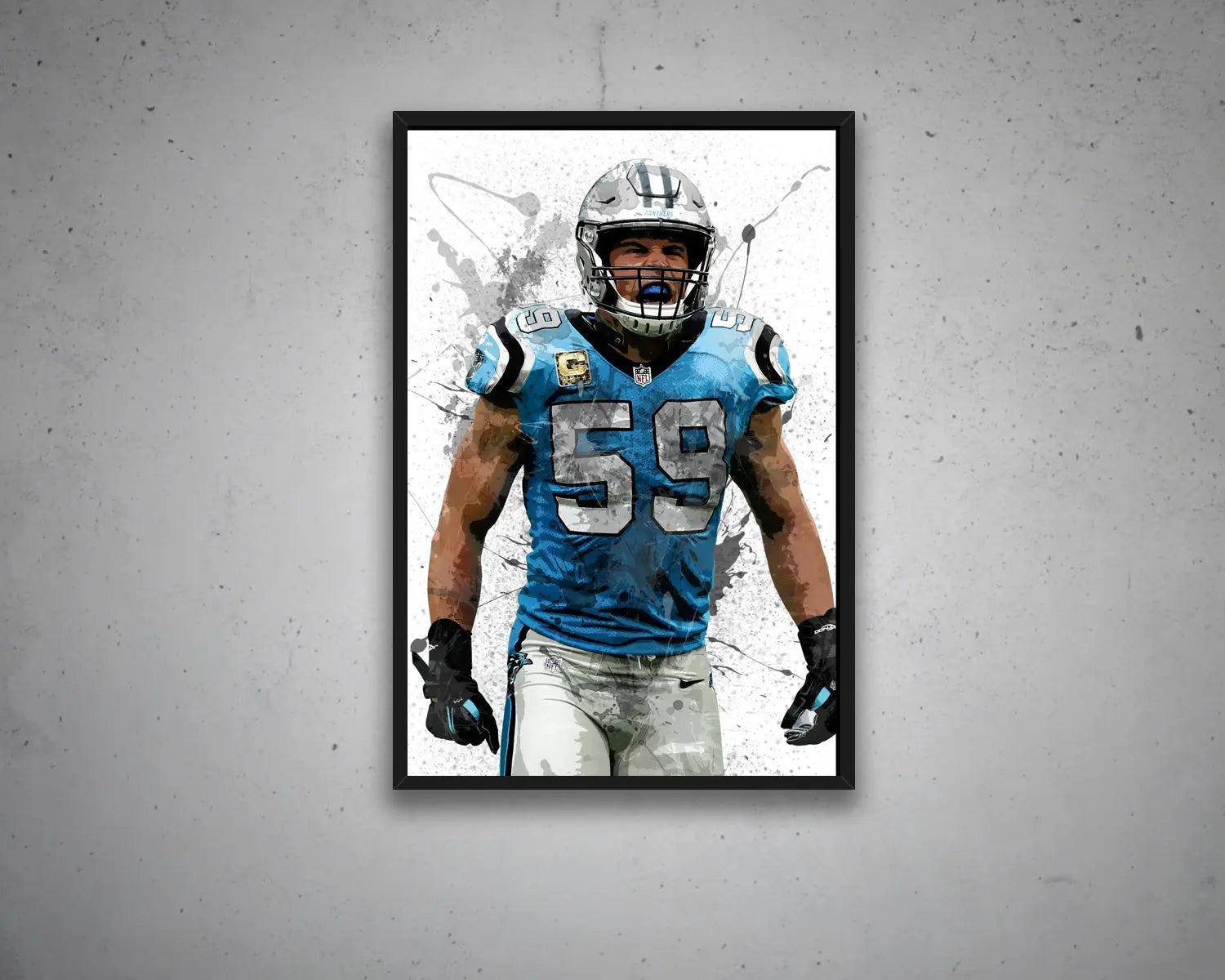 Luke Kuechly Canvas Wall Art 