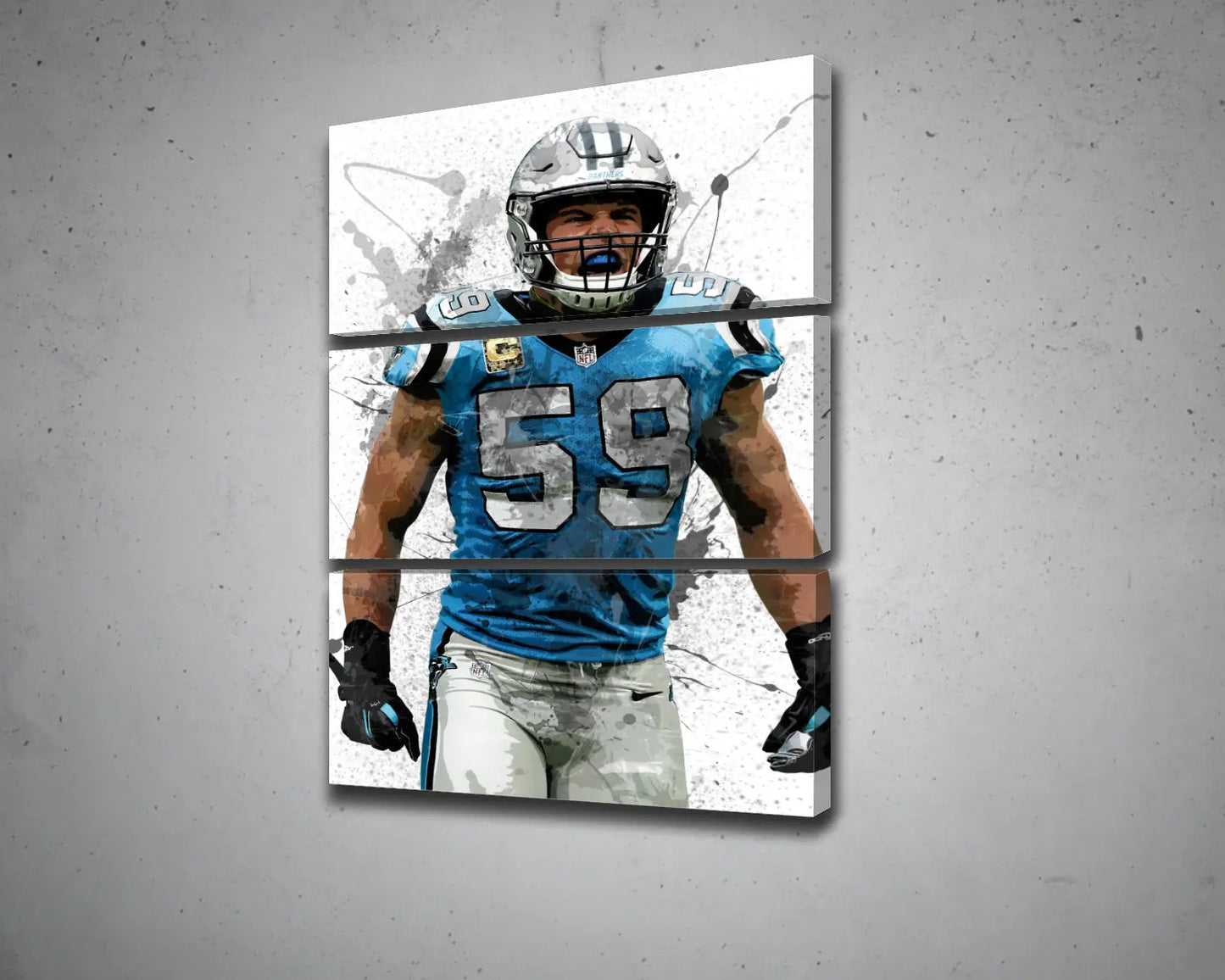 Luke Kuechly Canvas Wall Art 