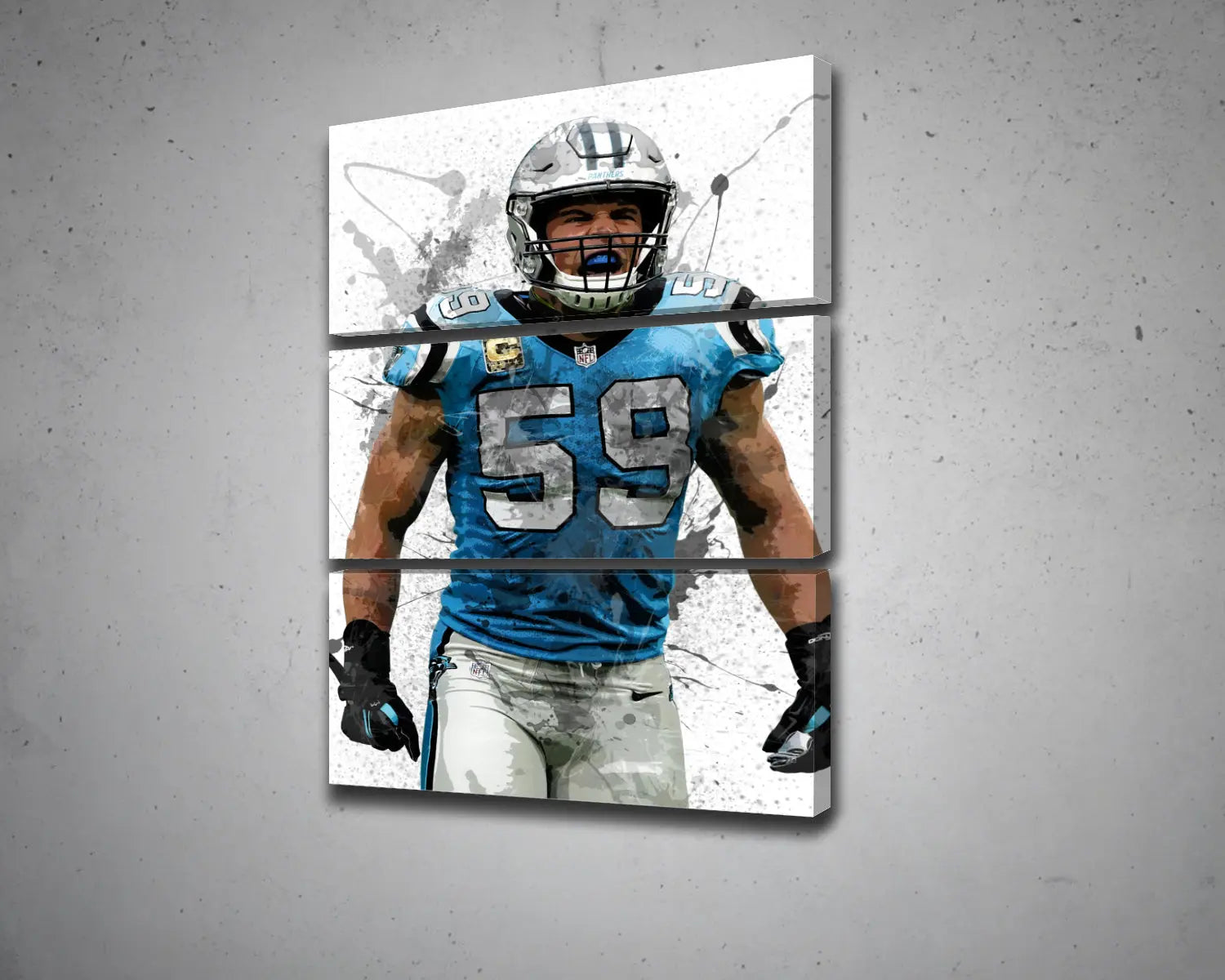 Luke Kuechly Canvas Wall Art 