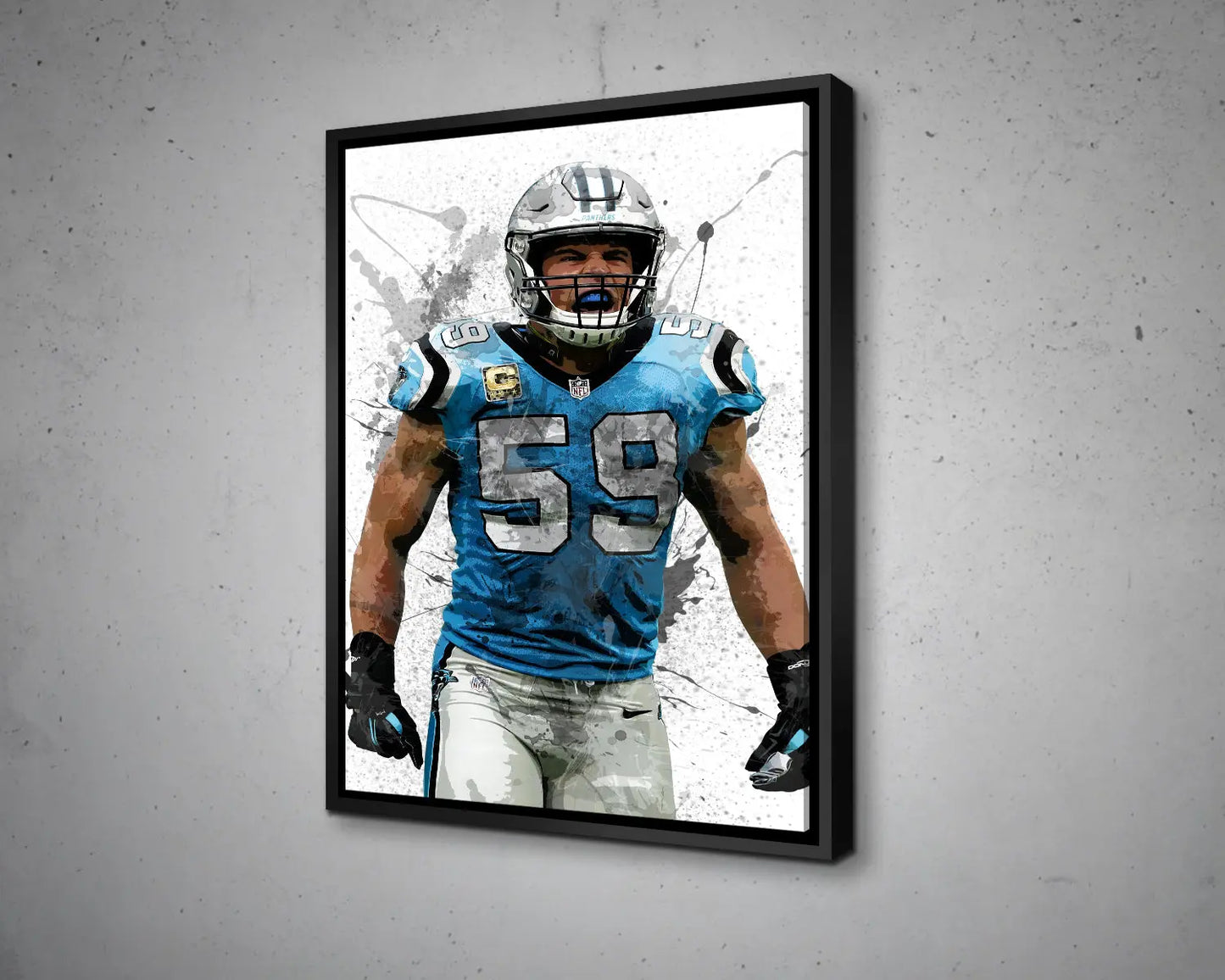 Luke Kuechly Canvas Wall Art 