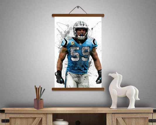 Luke Kuechly Hanging Frame 
