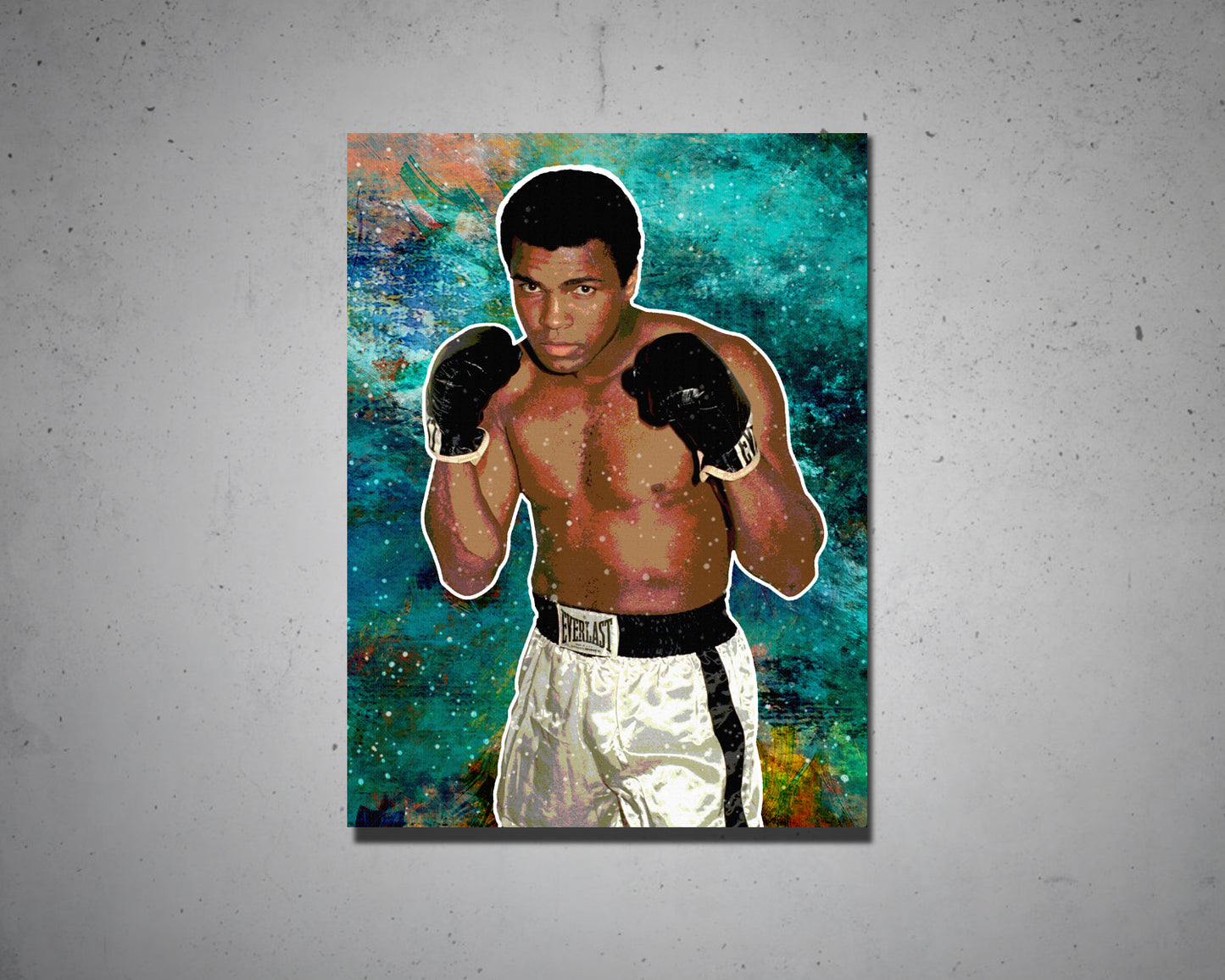 Muhammad Ali Multicolour Wall Art 