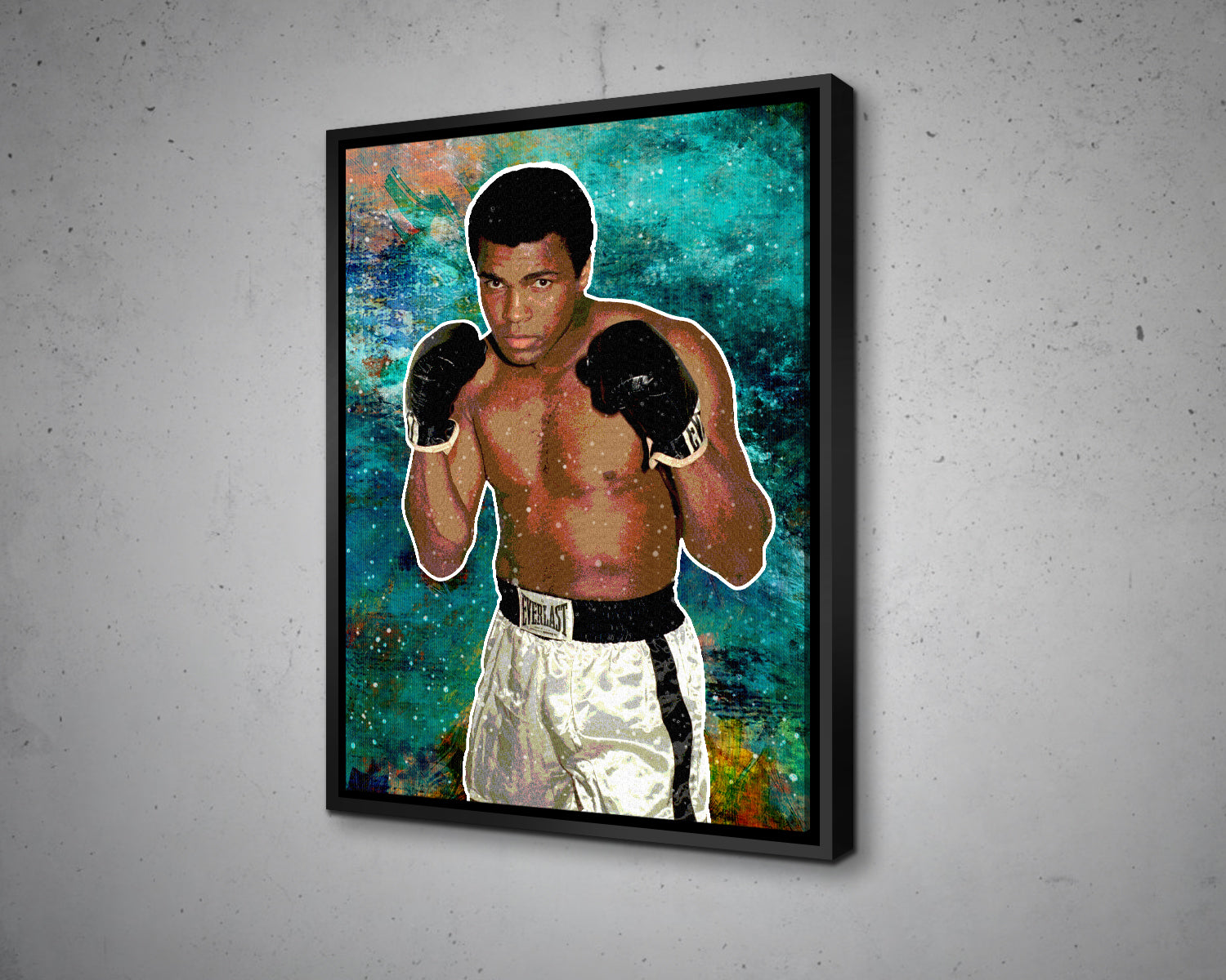 Muhammad Ali Multicolour Wall Art 