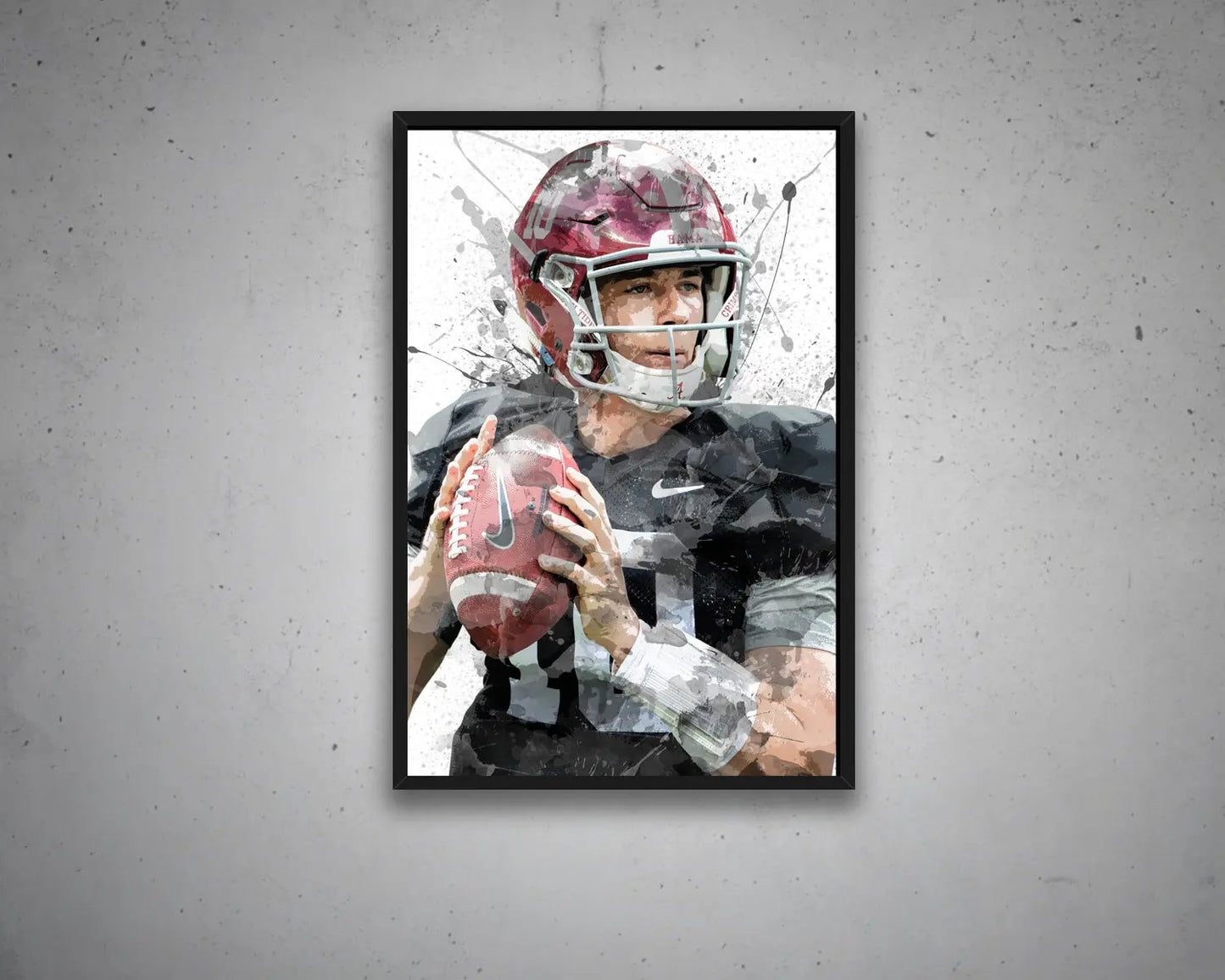 Mac Jones Splash Effect Canvas Art 