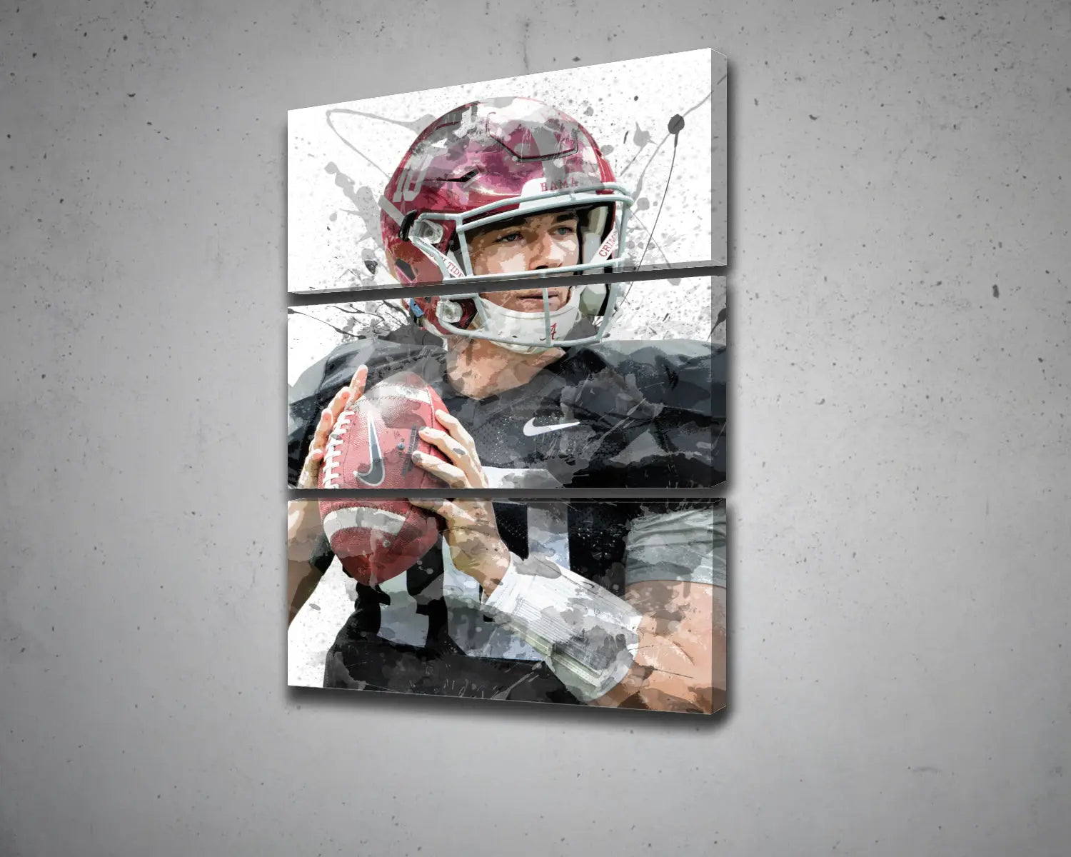 Mac Jones Splash Effect Canvas Art 