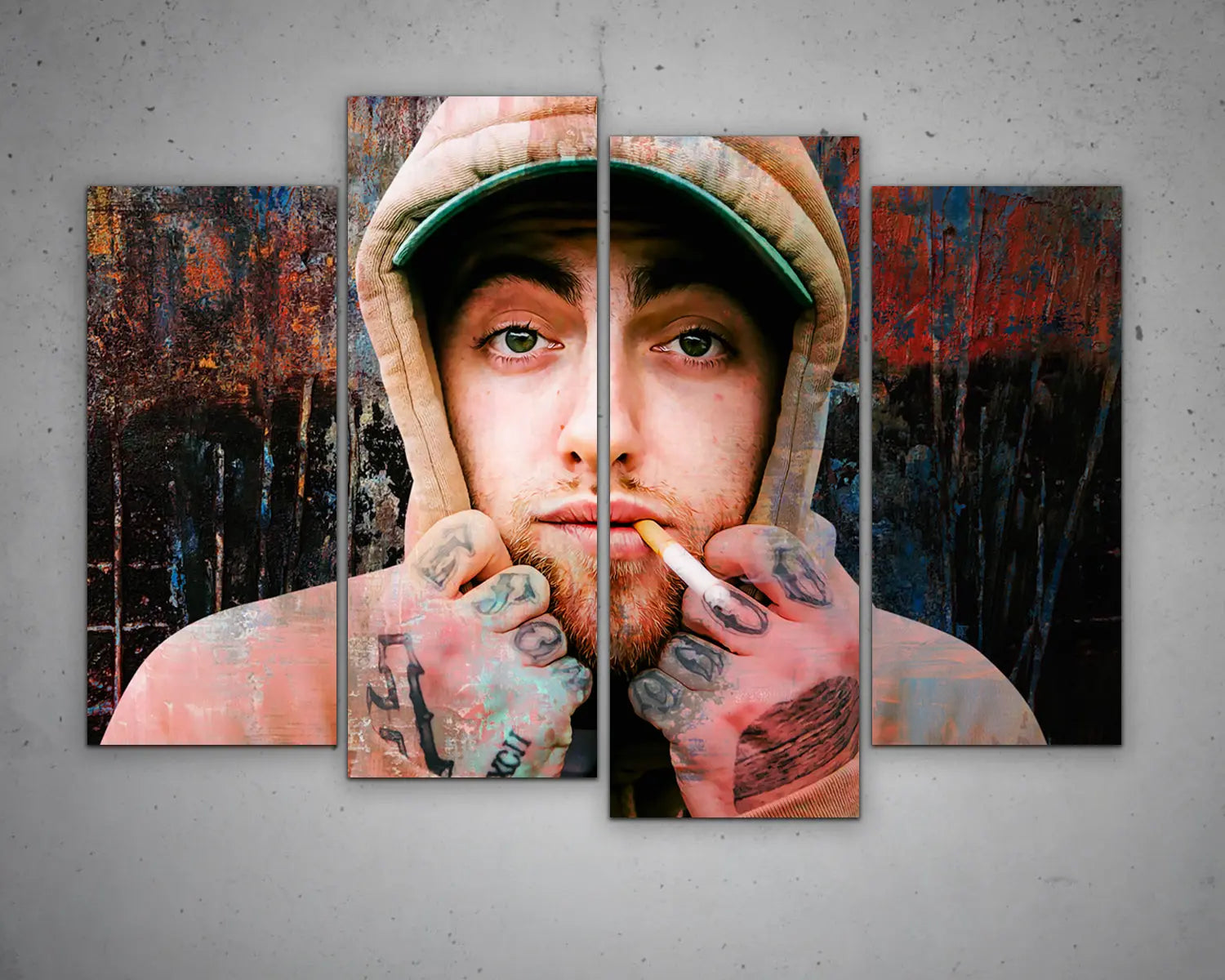 Mac Miller Multicolour Wall Art 