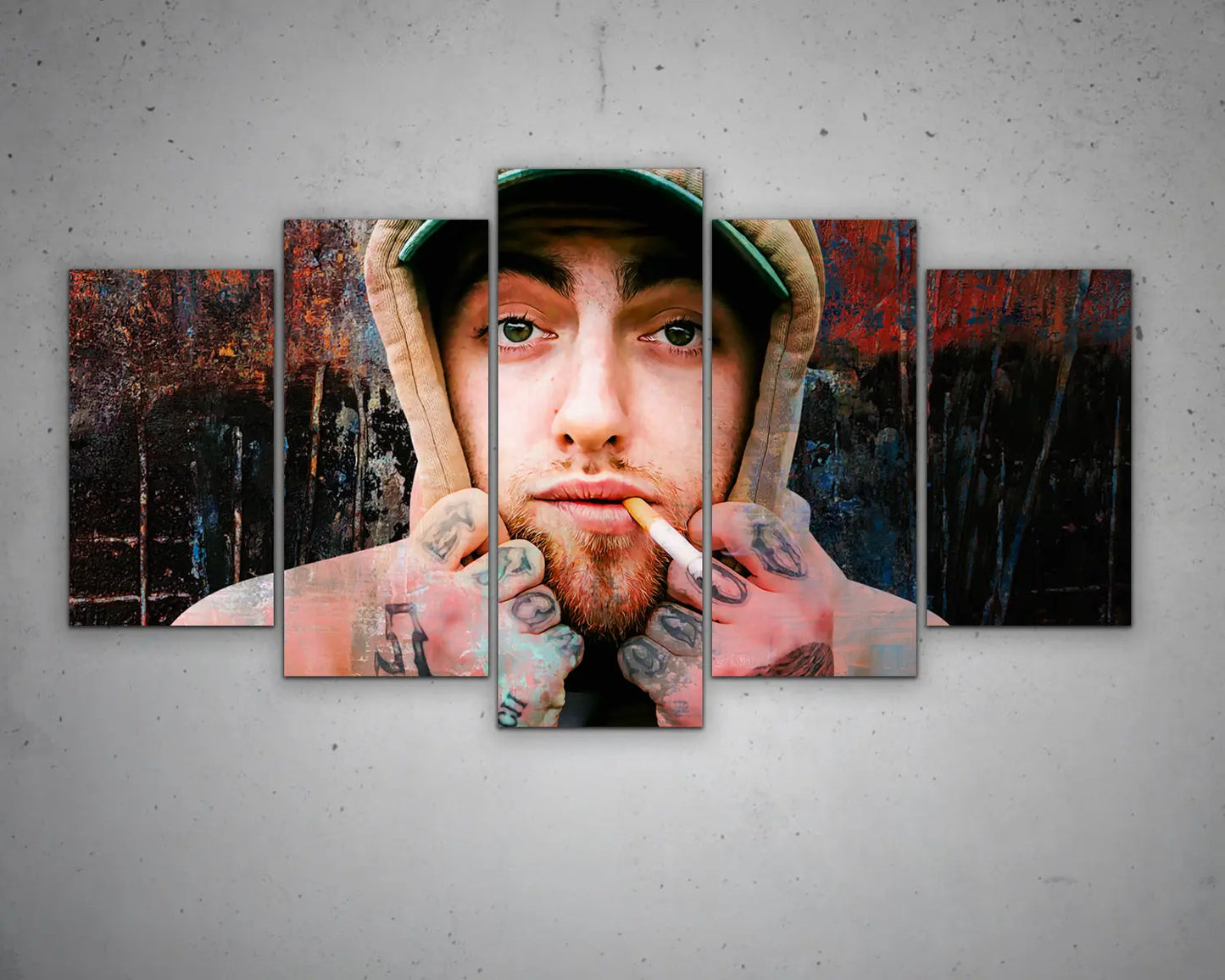 Mac Miller Multicolour Wall Art 