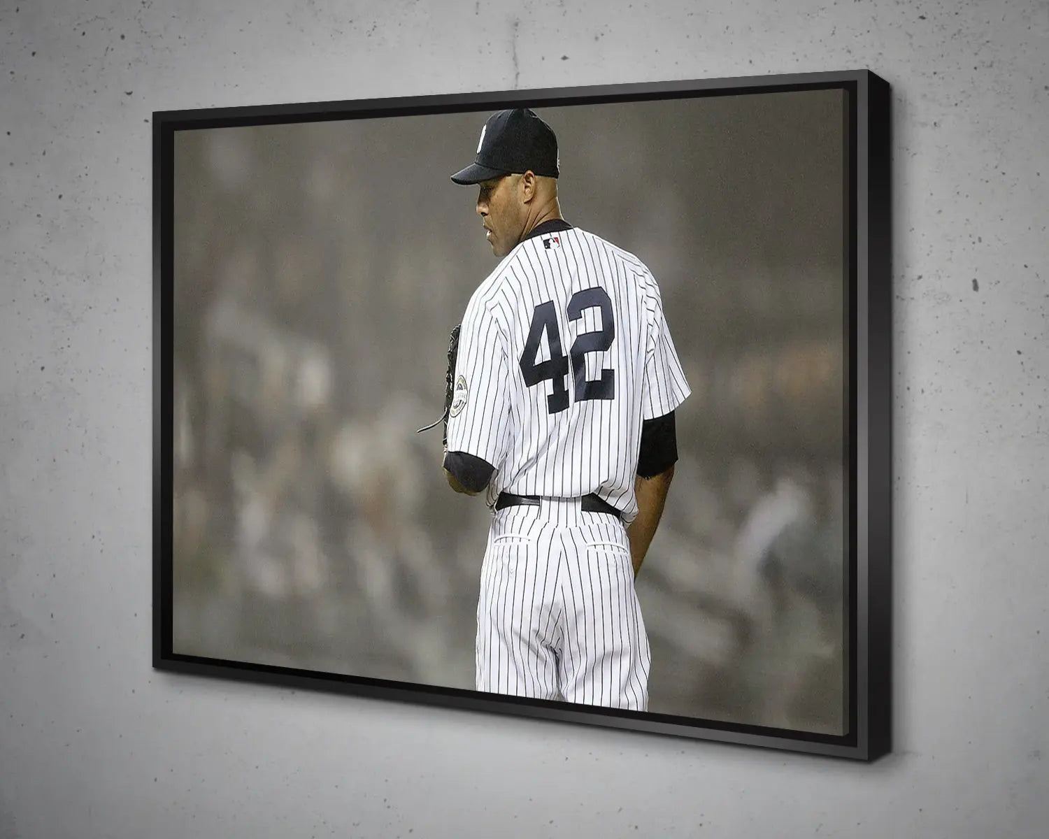 Mariano Rivera Black & White Canvas Art 