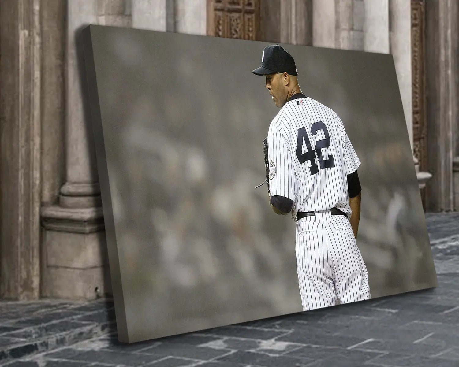 Mariano Rivera Black & White Canvas Art 