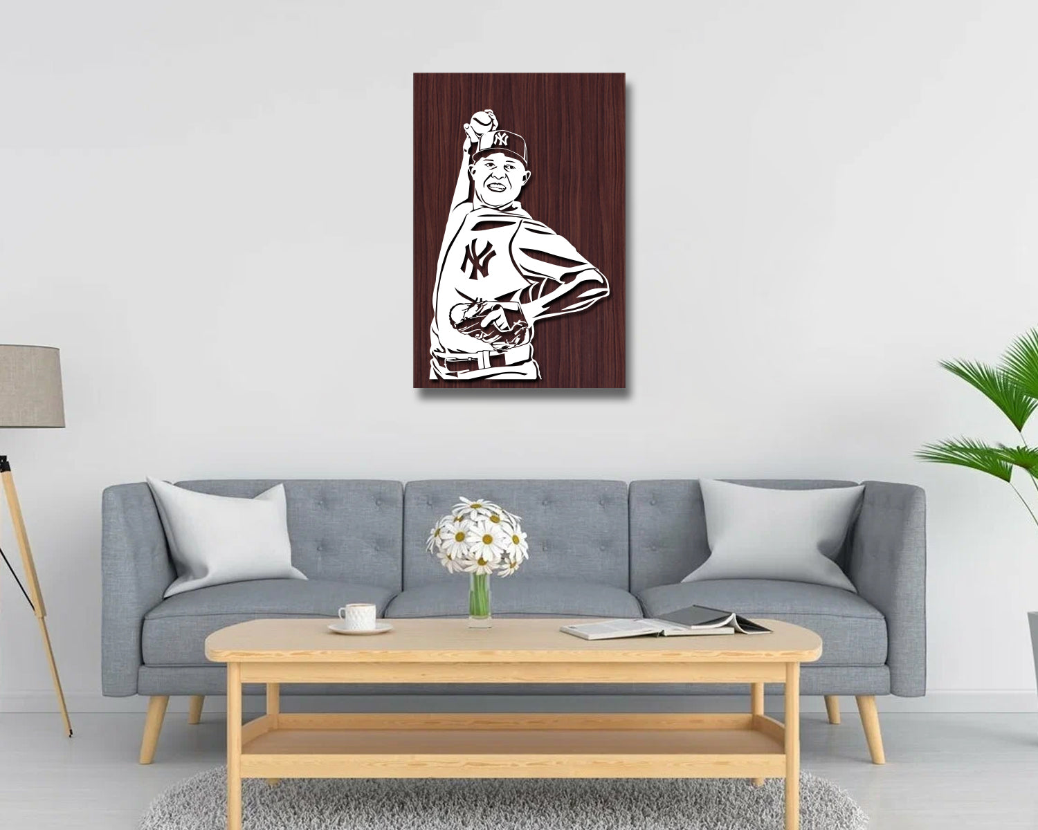 Mariano Rivera LED Wooden Decal 