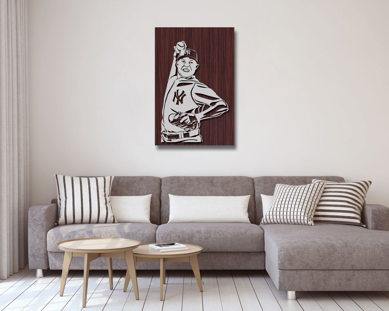Mariano Rivera LED Wooden Decal 