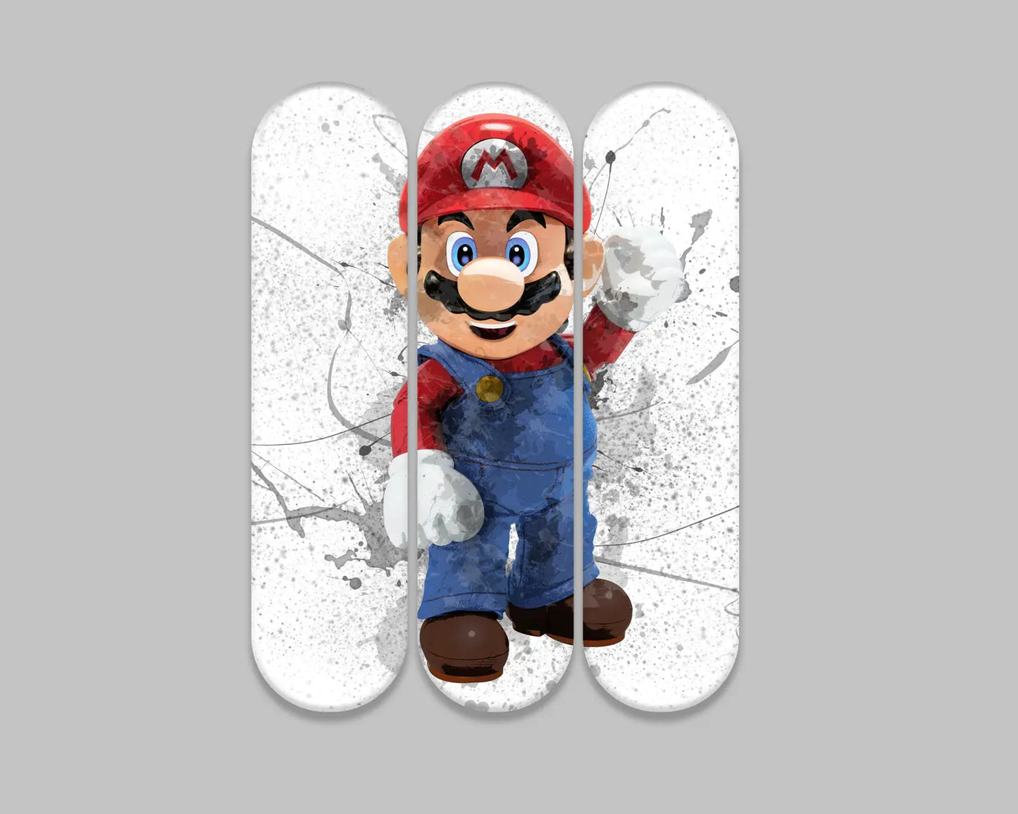 Mario Acrylic Skateboard Wall Art 