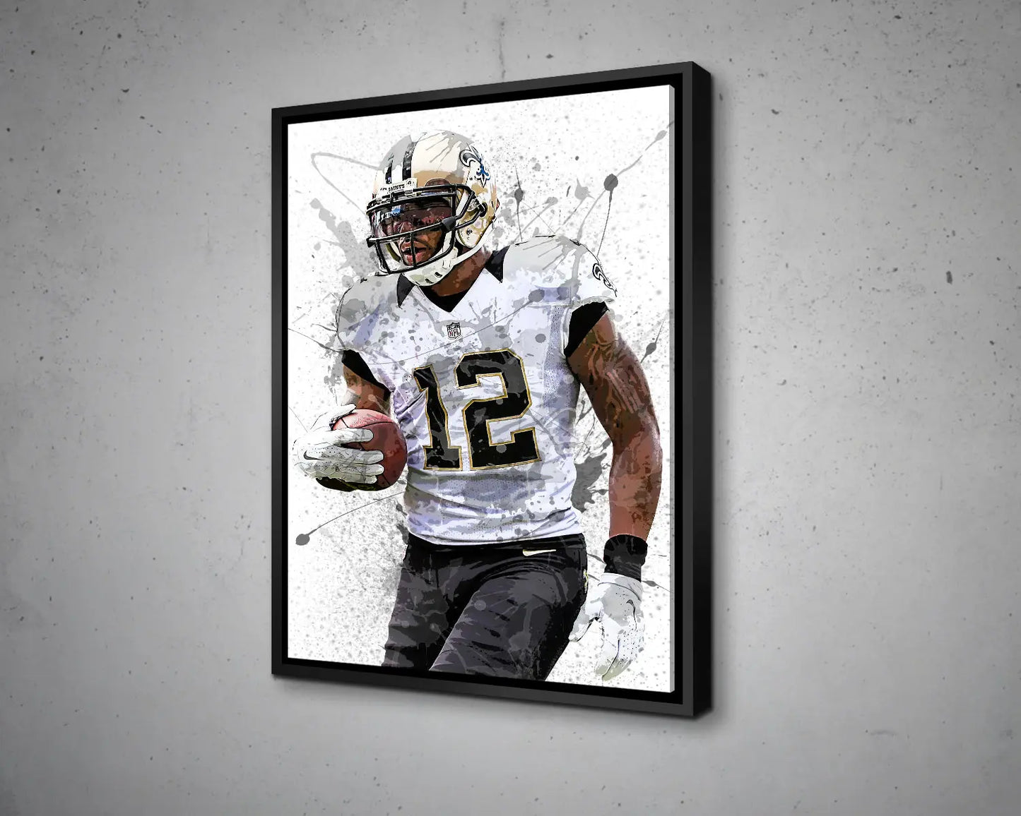 Marques Colston Splash Effect Canvas Art 