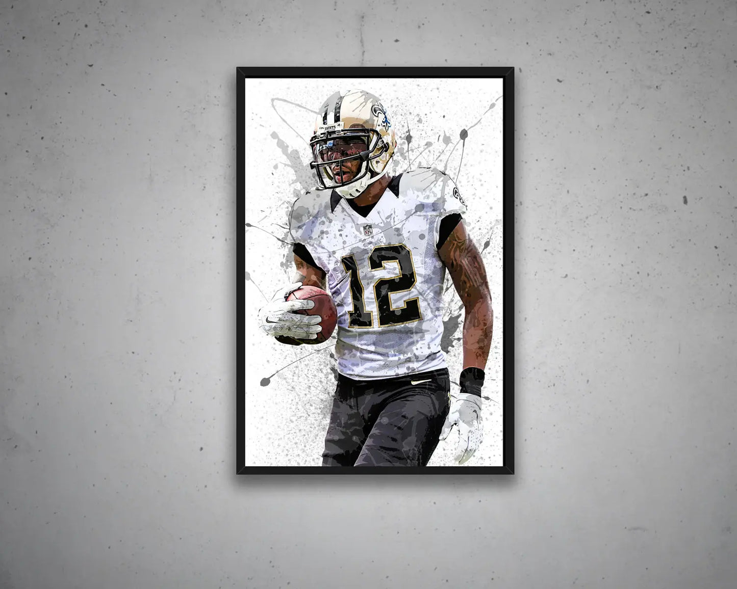 Marques Colston Splash Effect Canvas Art 