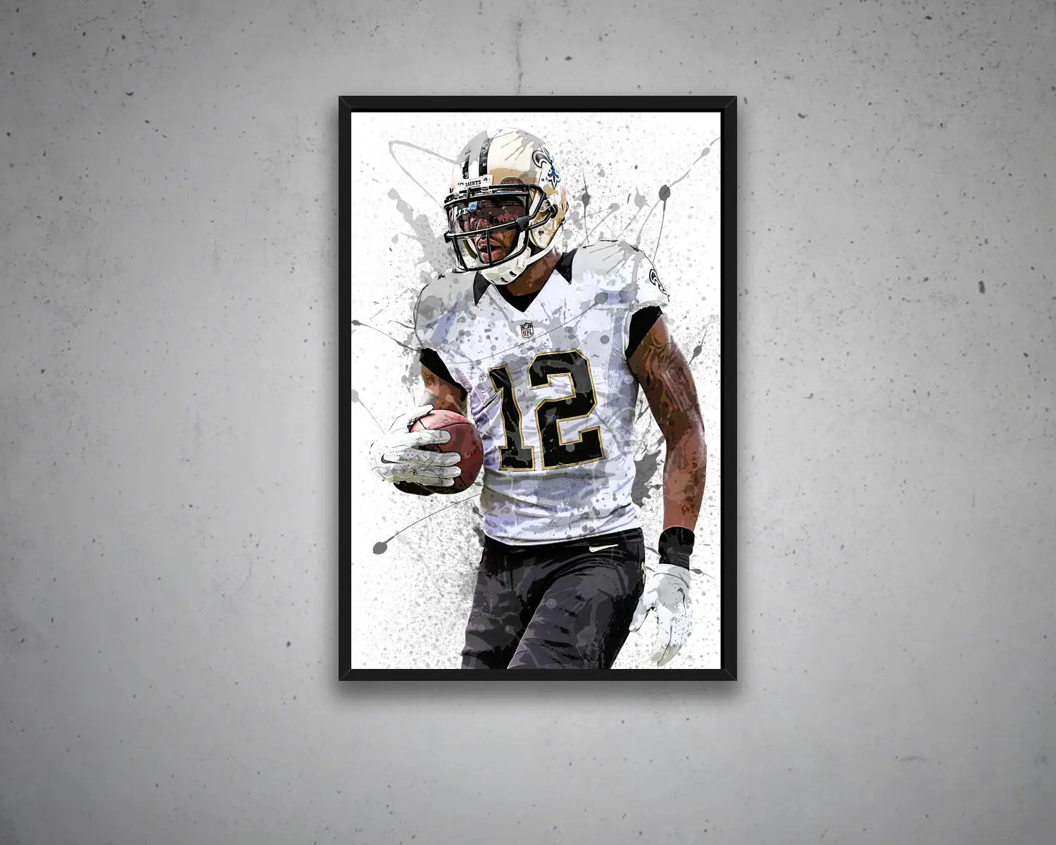 Marques Colston Splash Effect Canvas Art 