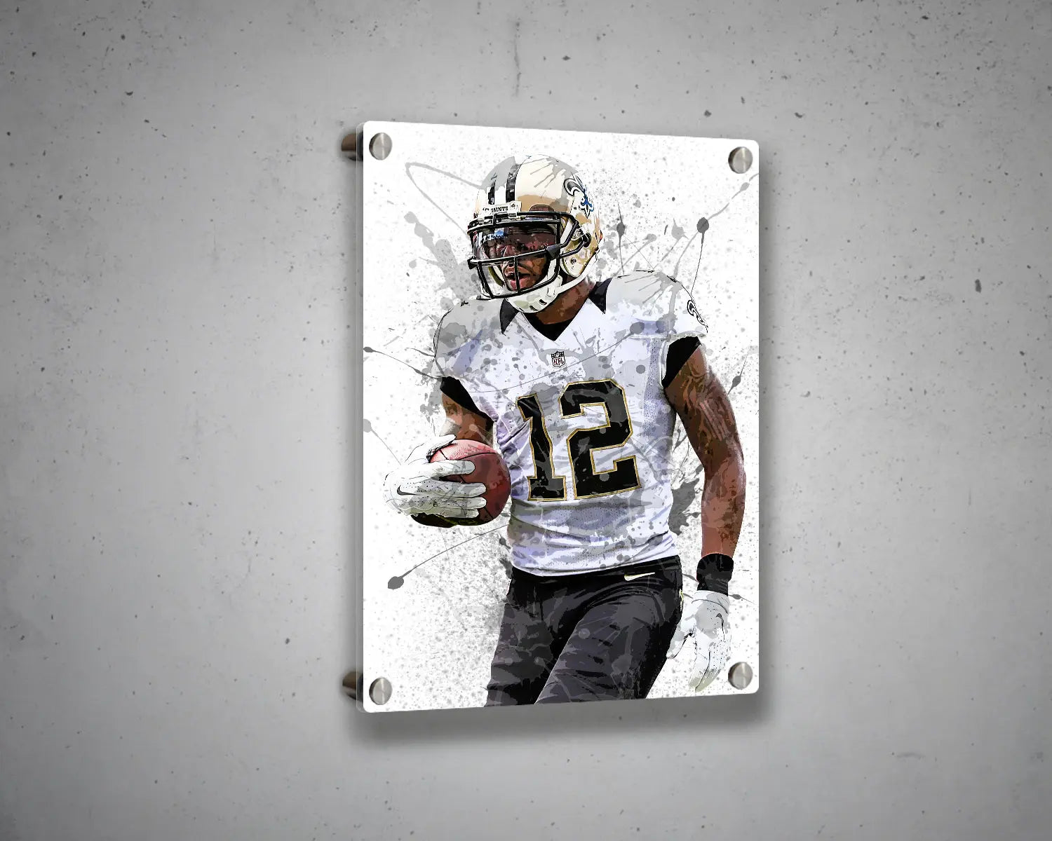 Marques Colston Splash Effect Canvas Art 