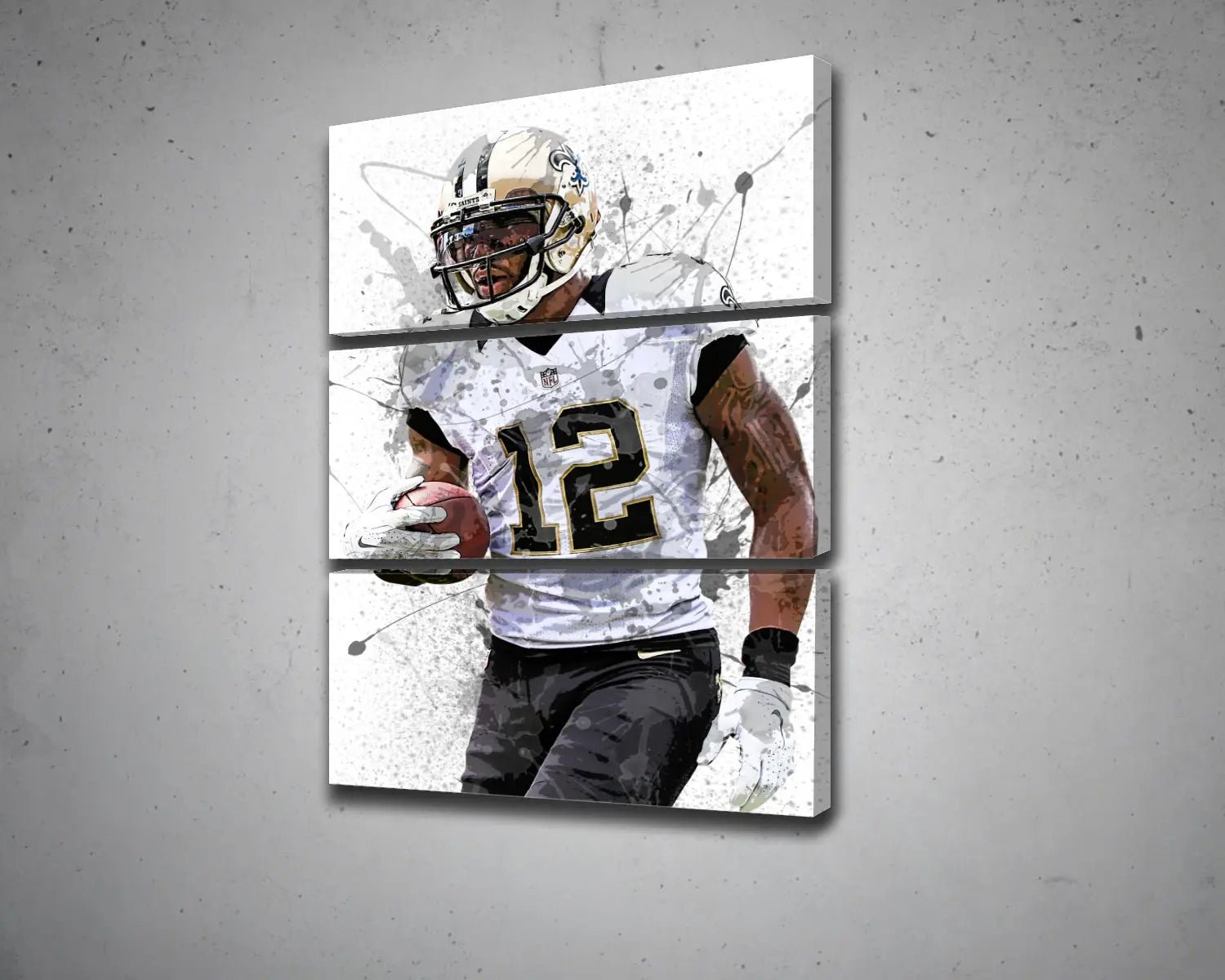 Marques Colston Splash Effect Canvas Art 