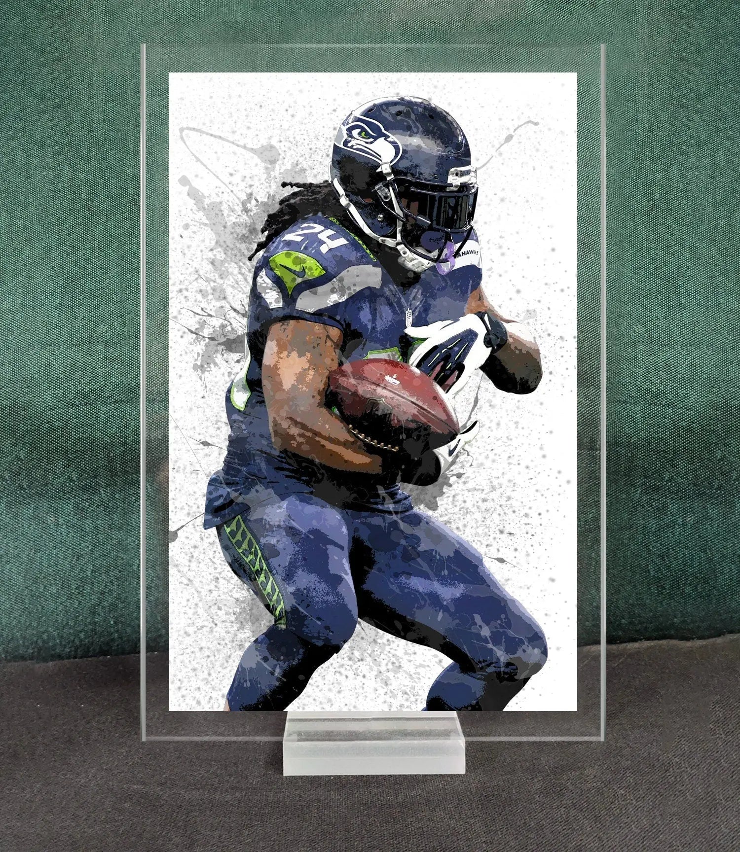 Marshawn Lynch Splash Effect Acrylic Table Top 