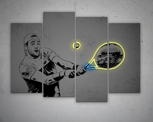 Matteo Berrettini Canvas Wall Art