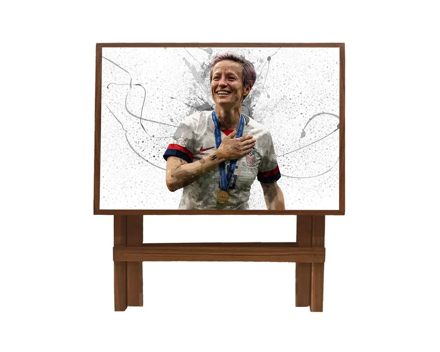 Megan Rapinoe Splash Effect Coffee and Laptop Table 