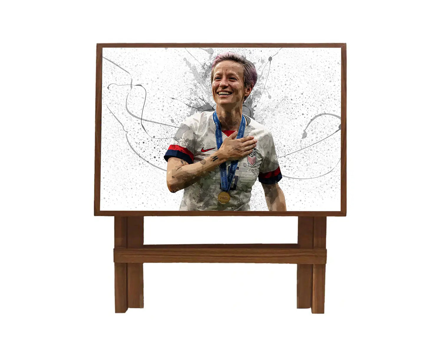 Megan Rapinoe Splash Effect Coffee and Laptop Table 