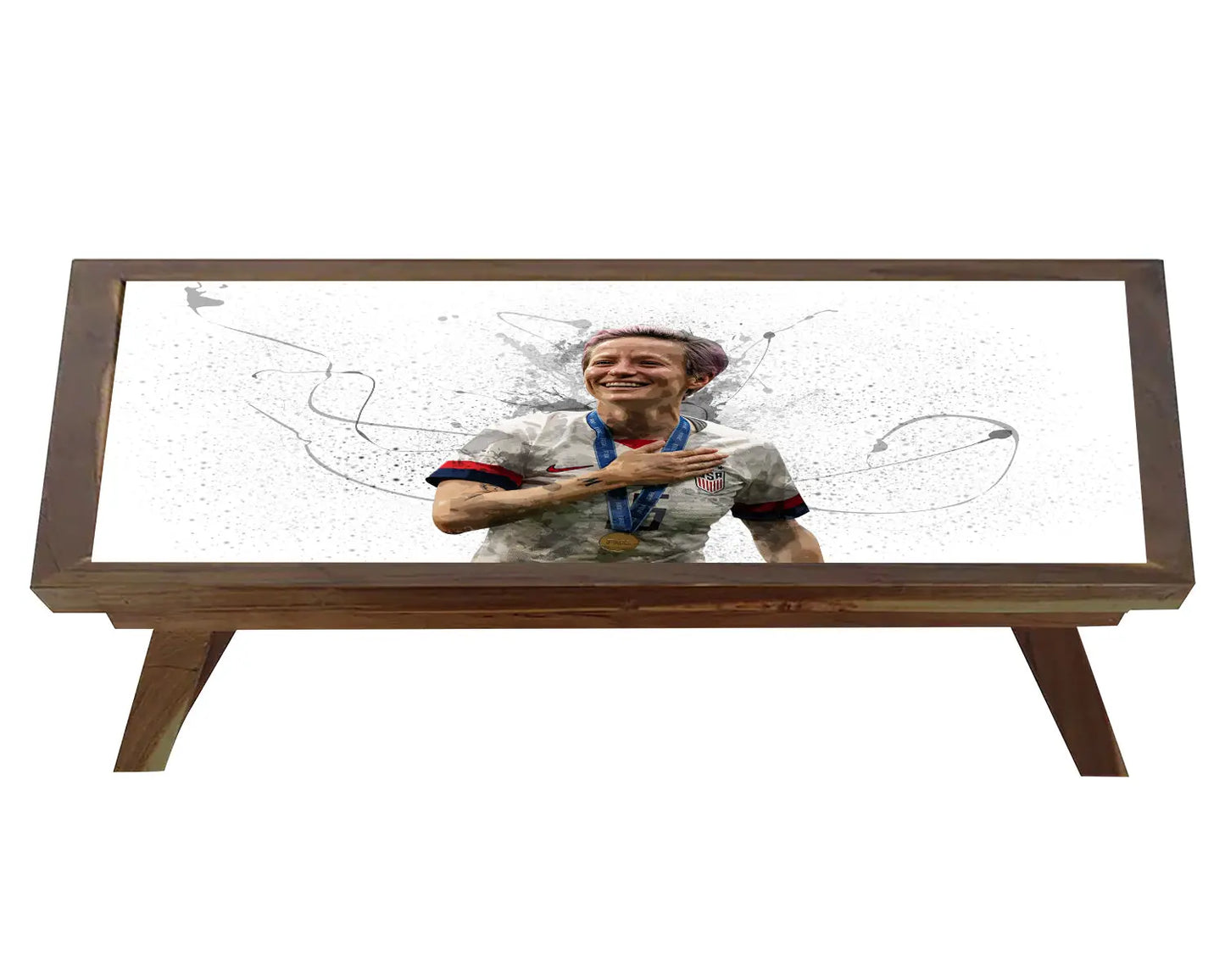 Megan Rapinoe Splash Effect Coffee and Laptop Table 