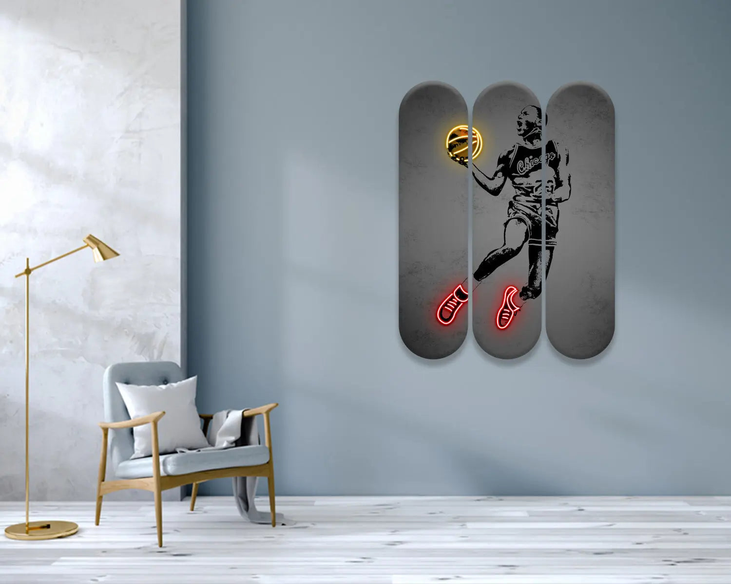 Michael Jordan Acrylic Skateboard Wall Art 