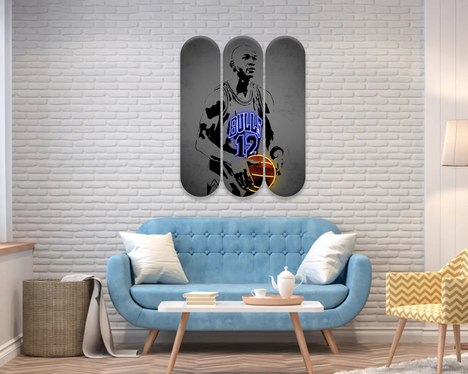 Michael Jordan Acrylic Skateboard Wall Art 