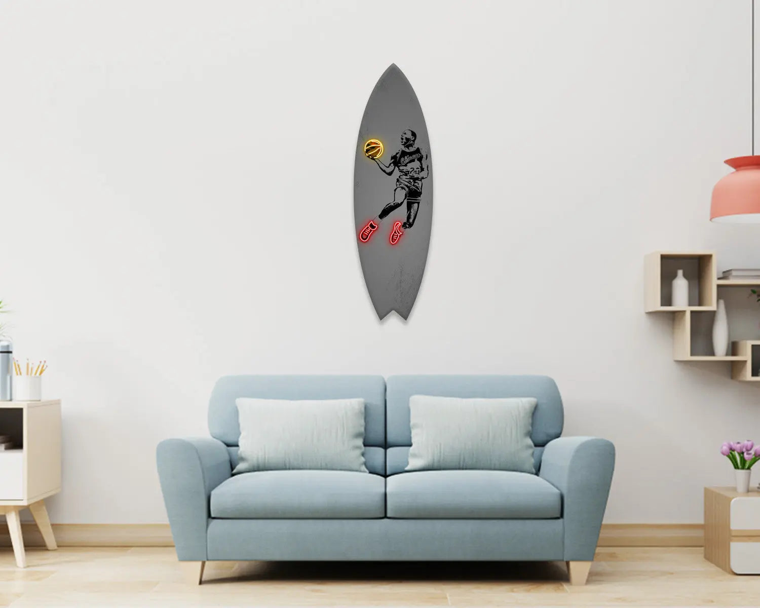 Michael Jordan Acrylic Surfboard Wall Art 