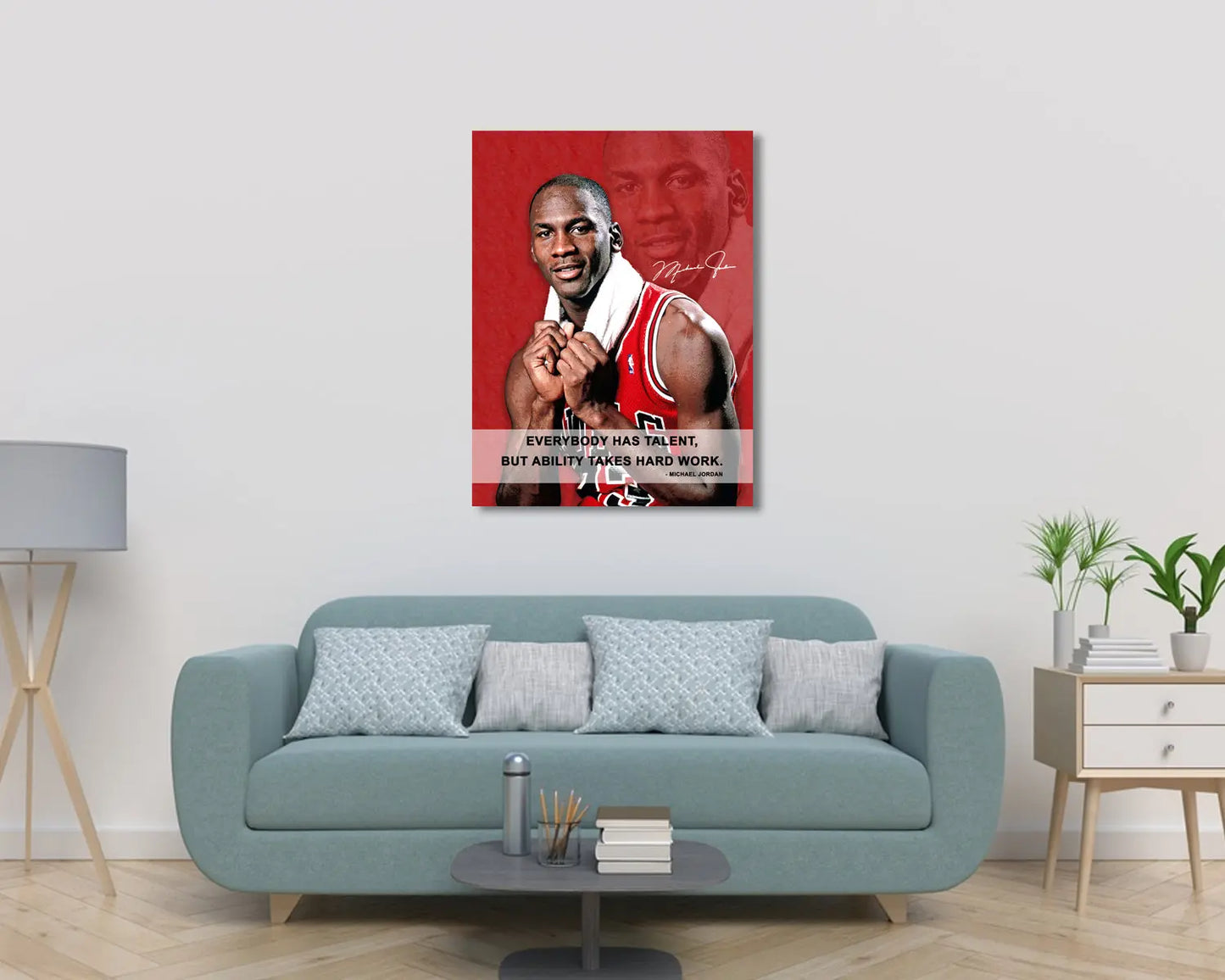 Michael Jordan Everybody has talent Canvas Wall Art 