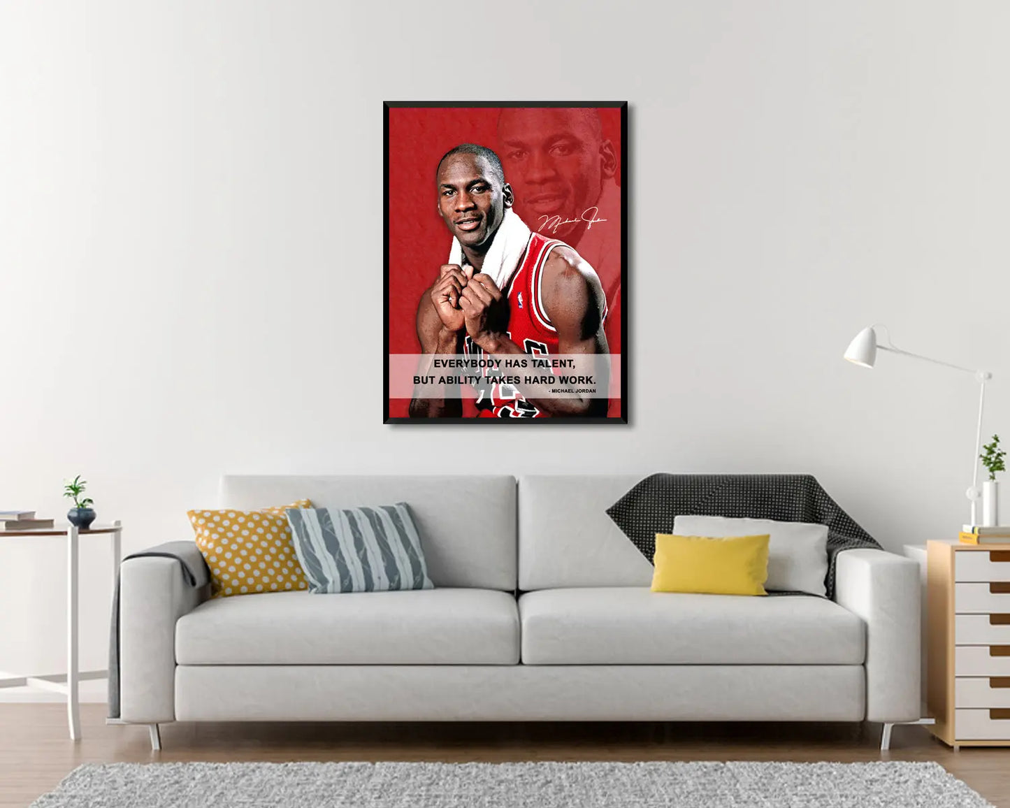 Michael Jordan Everybody has talent Canvas Wall Art 