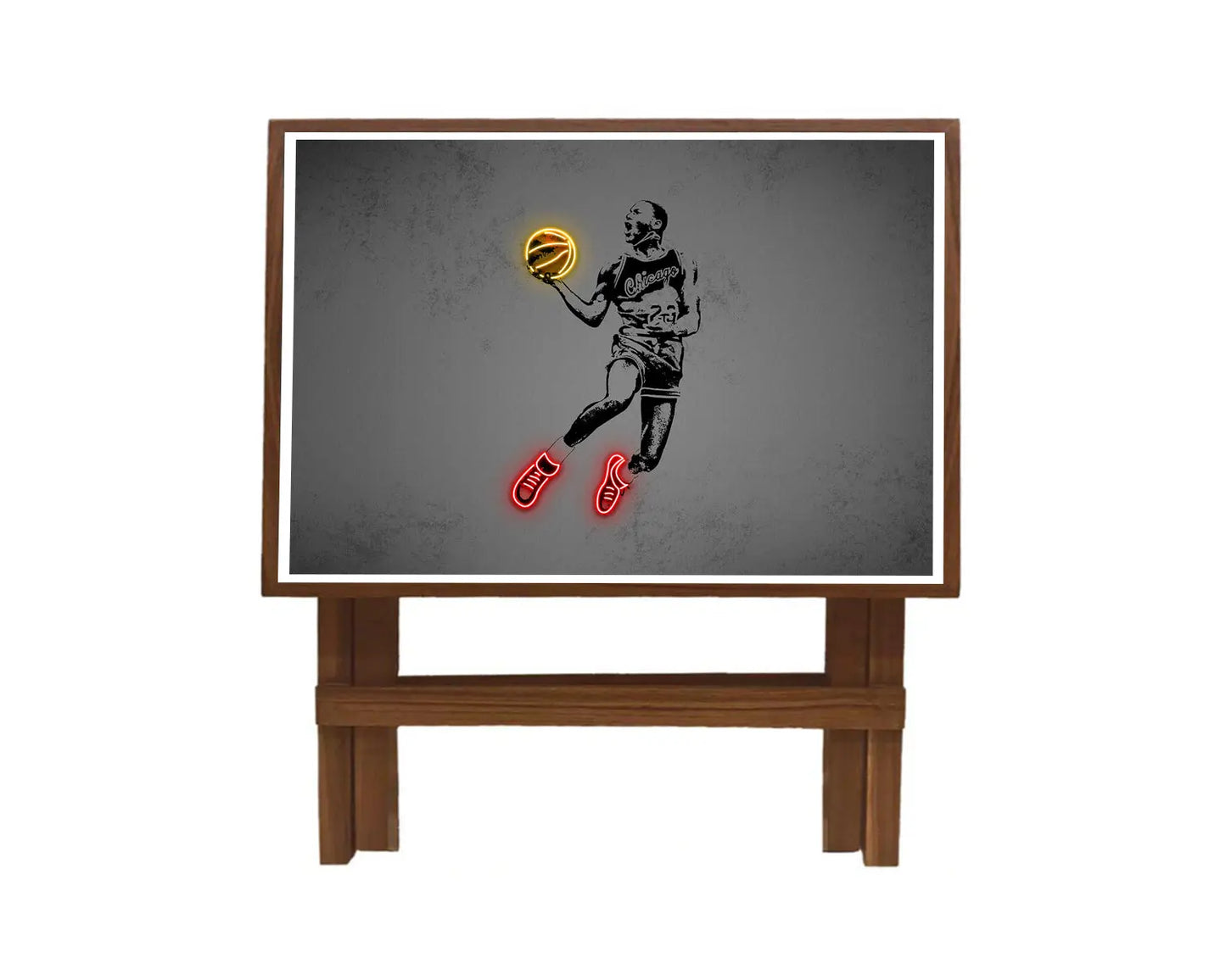 Michael Jordan Neon Effect Coffee and Laptop Table 