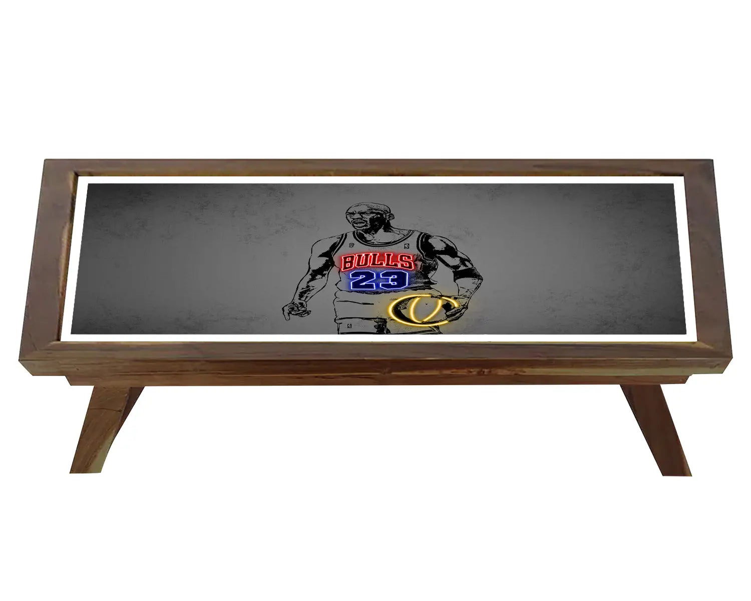 Michael Jordan Neon Effect Coffee and Laptop Table 