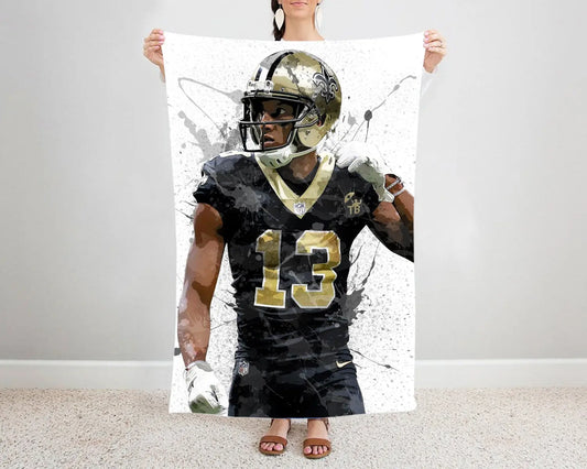 Michael Thomas Splash Effect Fleece Blanket