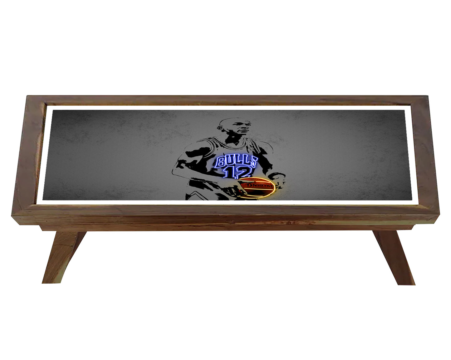 Michael Jordan Neon Effect Coffee and Laptop Table 