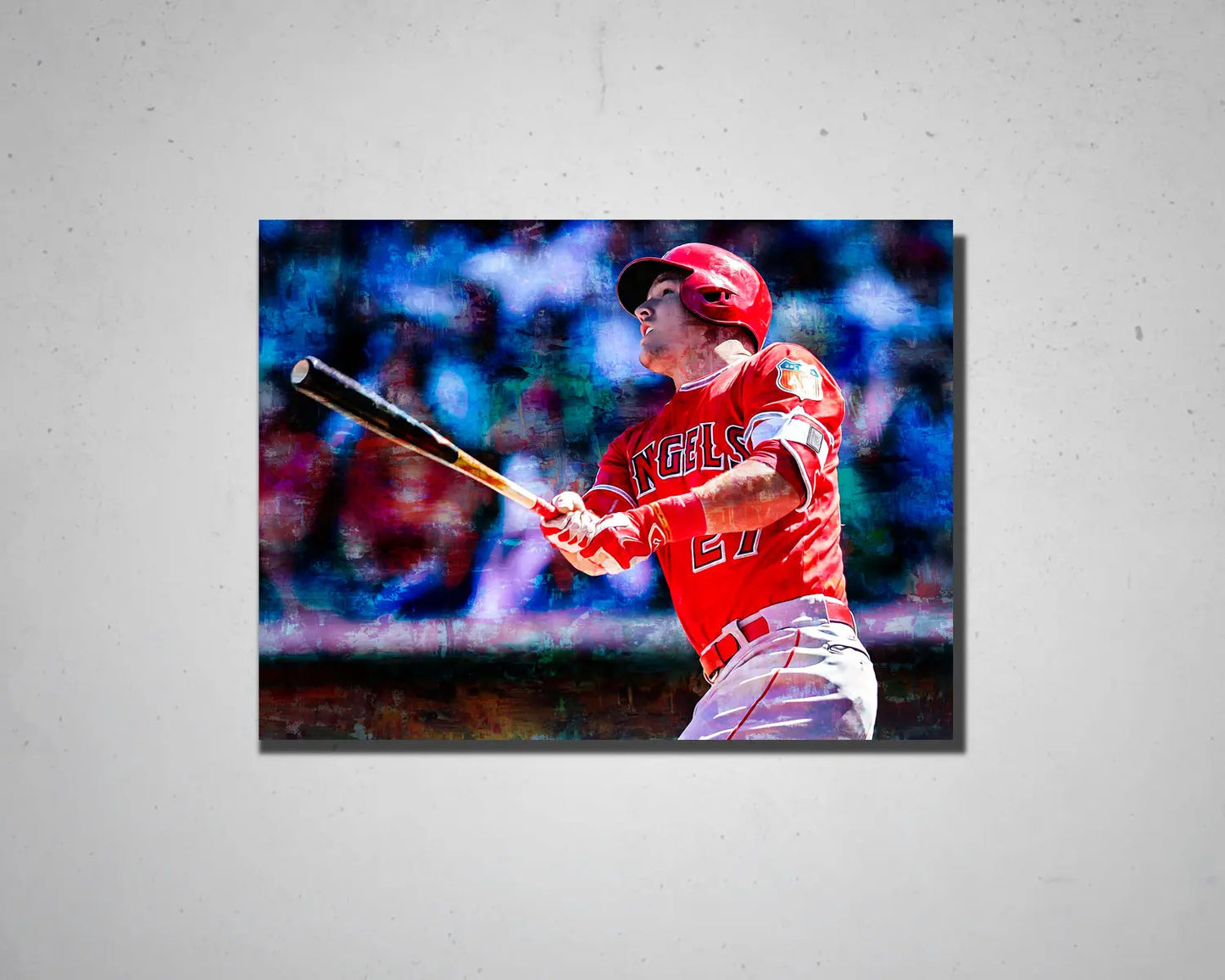 Mike Trout Multicolour Wall Art 