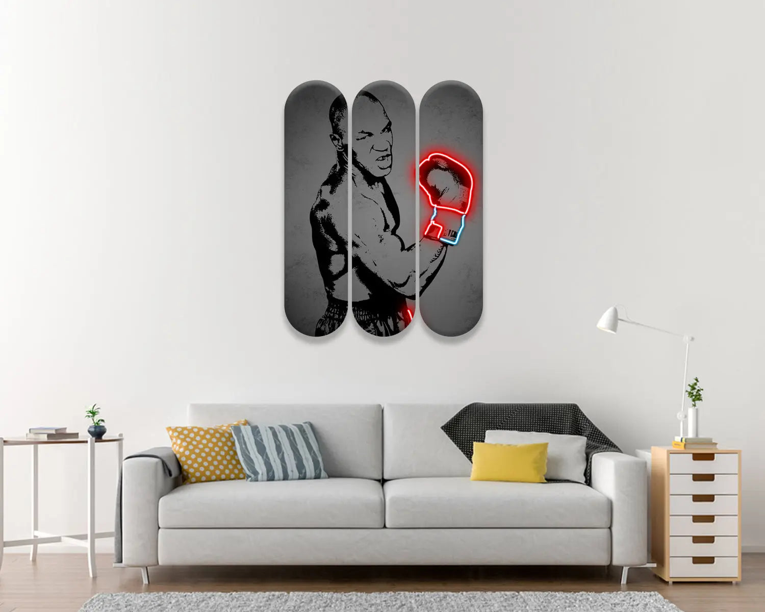 Mike Tyson Acrylic Skateboard Wall Art 
